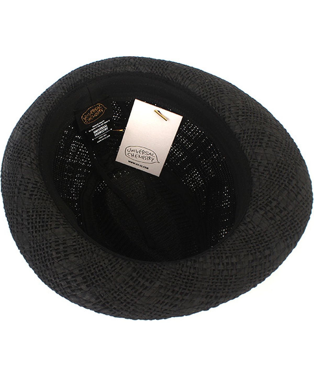 유니버셜 케미스트리(UNIVERSAL CHEMISTRY) Bu Check Black Short Fedora 여름페도라
