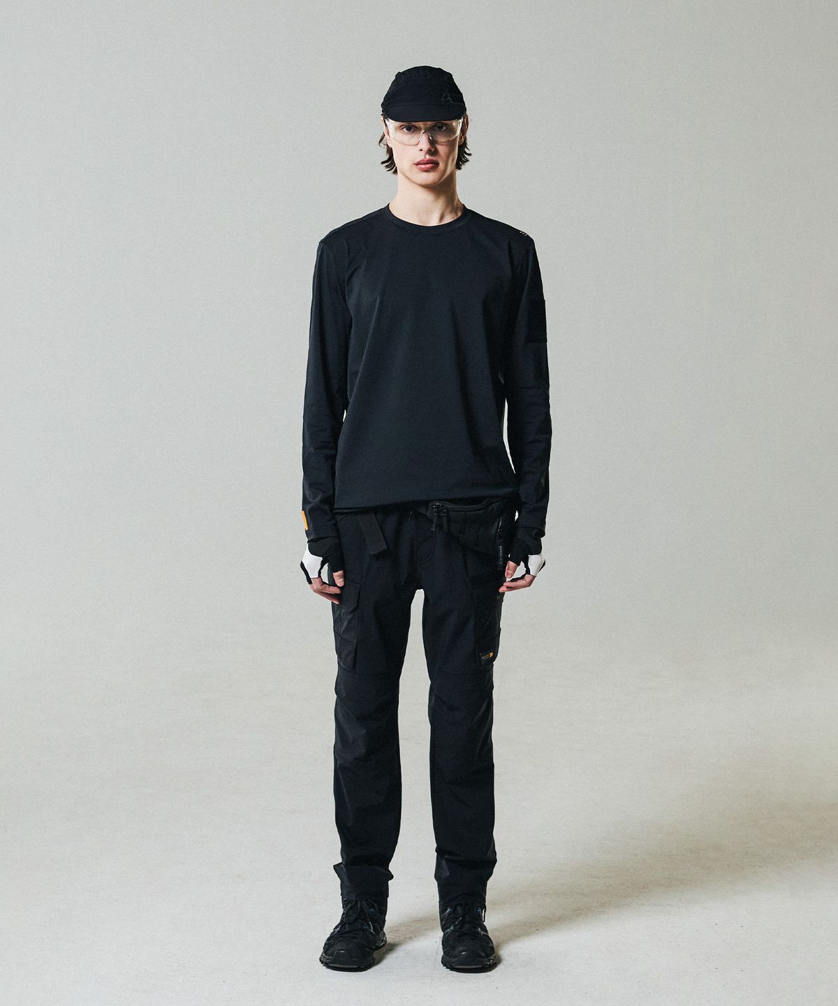 윌비랩(WILLBE LAB) 쿨스킨 메쉬 긴팔티셔츠 (BK)