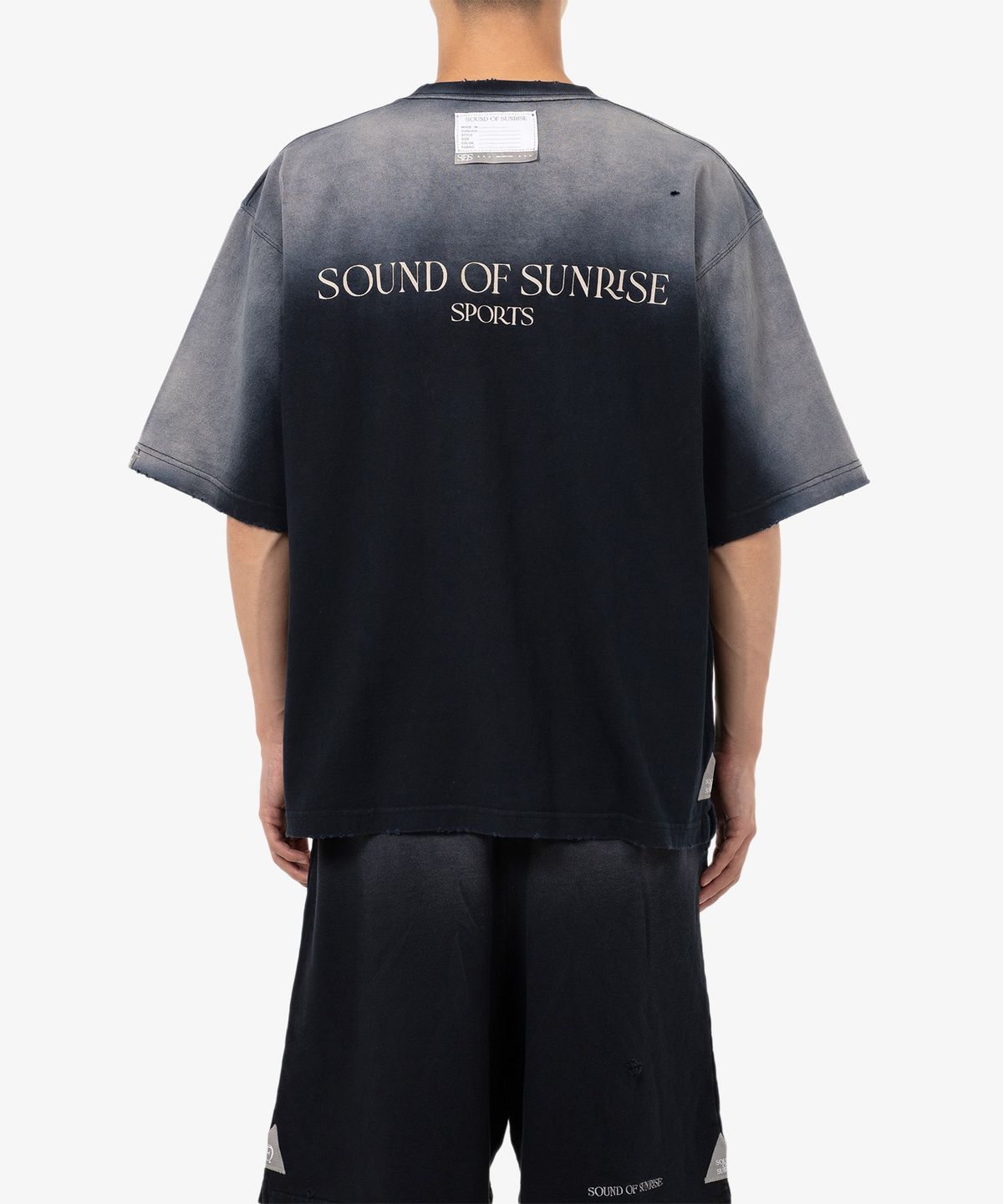 사운드오브선라이즈(SOUND OF SUNRISE) 선 페이디드 라이크 티셔츠 BLACK