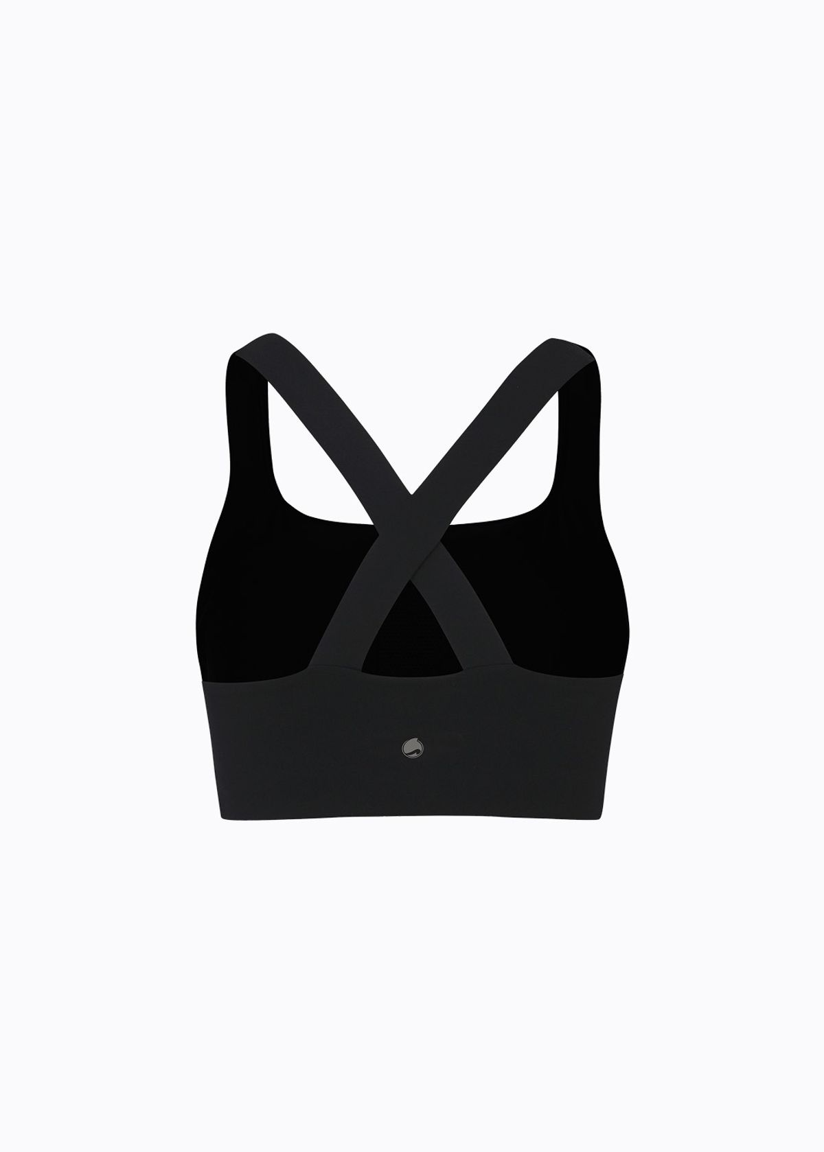 라임라잇 어패럴(LIMELIGHT APPAREL) 애슬릿 로고 죠스 에디션 스포츠 브라 U라인 (블랙/그레이)