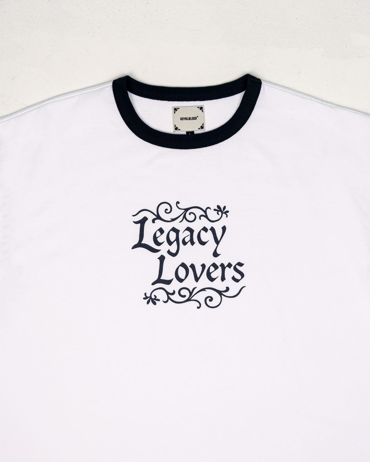 로얄블러드(ROYALBLOOD) Legacy Lovers Ringer T-Shirt (White)