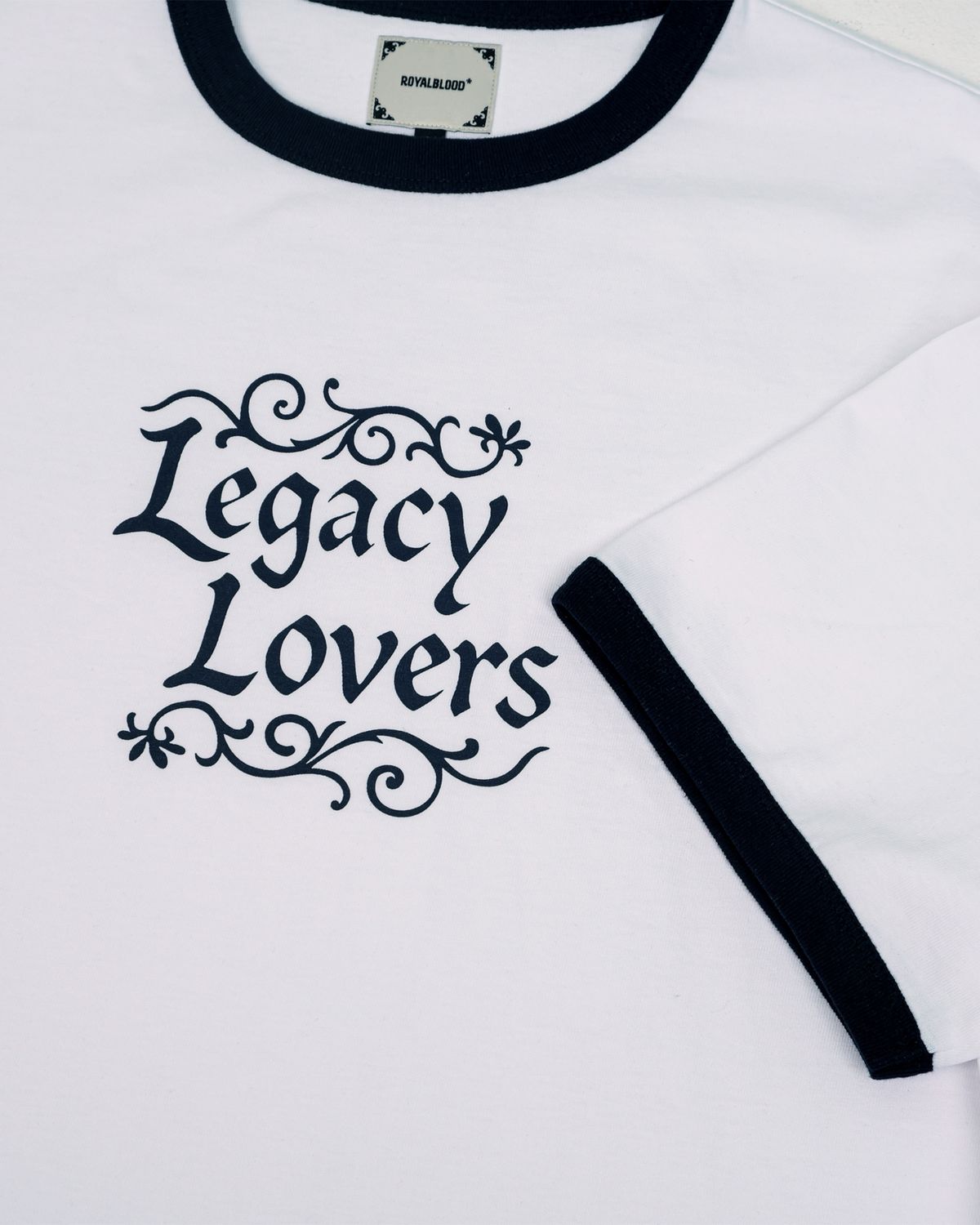 로얄블러드(ROYALBLOOD) Legacy Lovers Ringer T-Shirt (White)