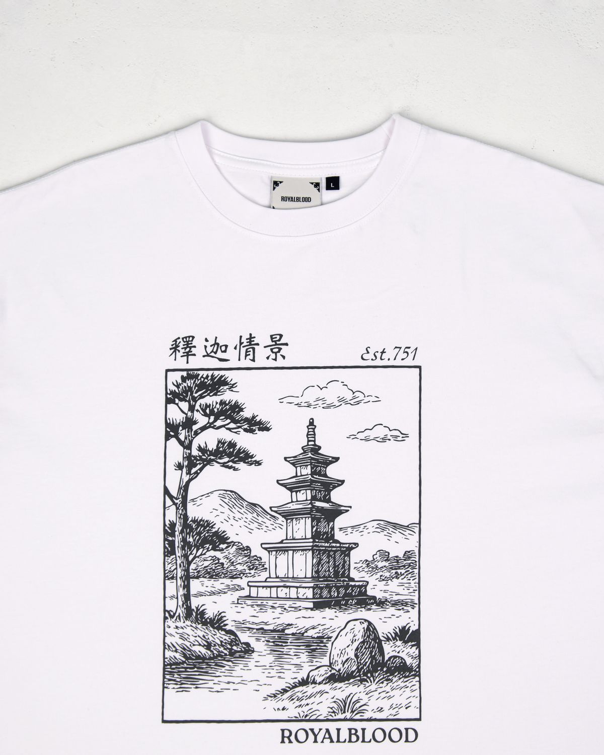 로얄블러드(ROYALBLOOD) Scene at Seokga T-Shirt (White)