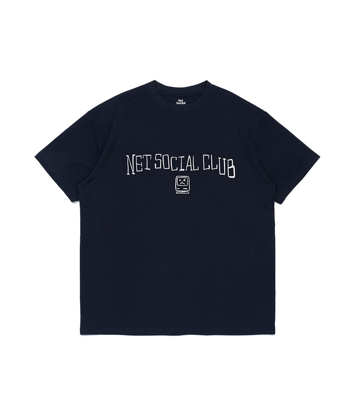 넷소셜클럽(NET SOCIAL CLUB) 에러 코튼 터치 폴리 반팔티 (네이비)