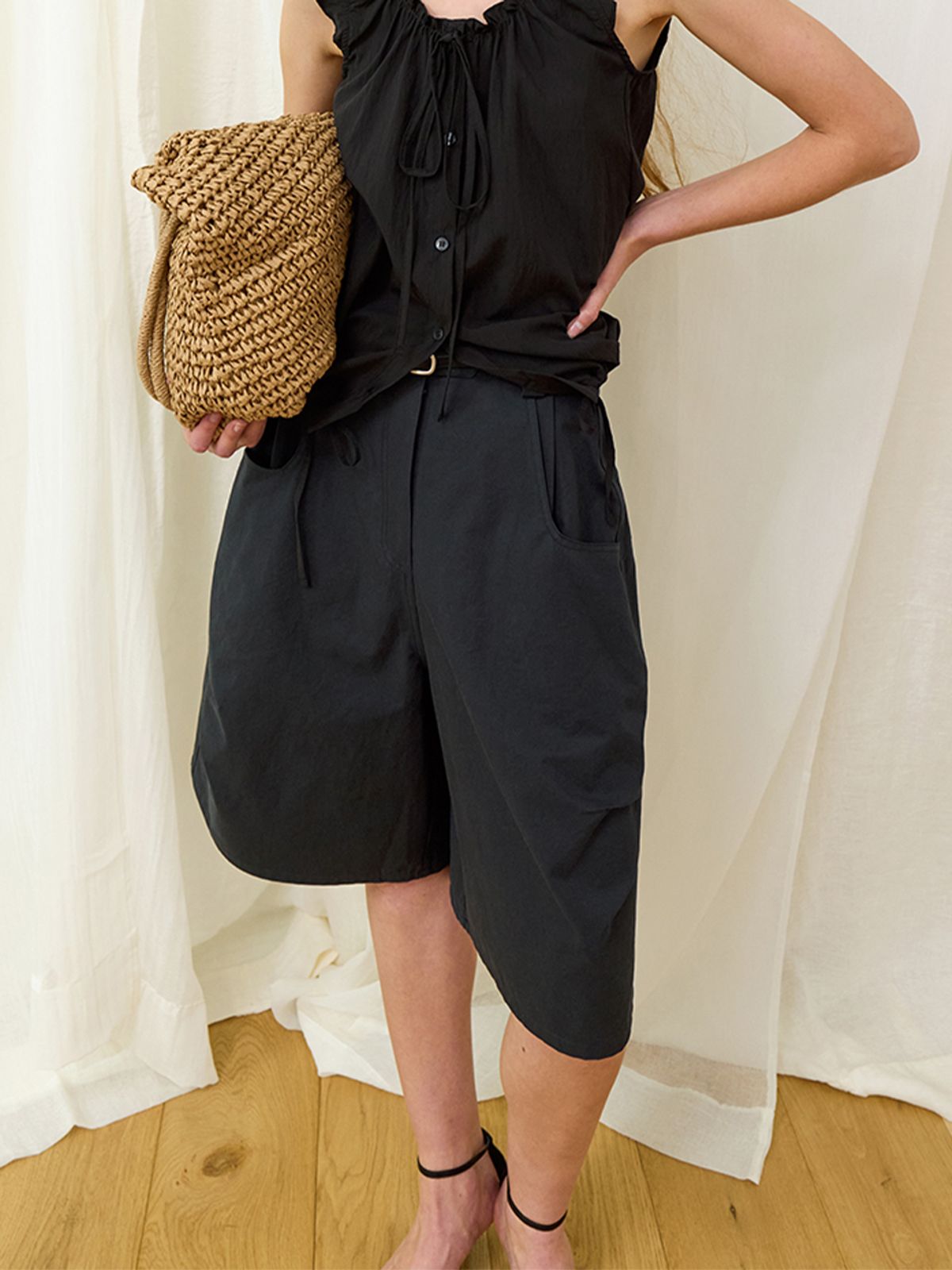 위메농(OUI MAIS NON) Port cotton pants