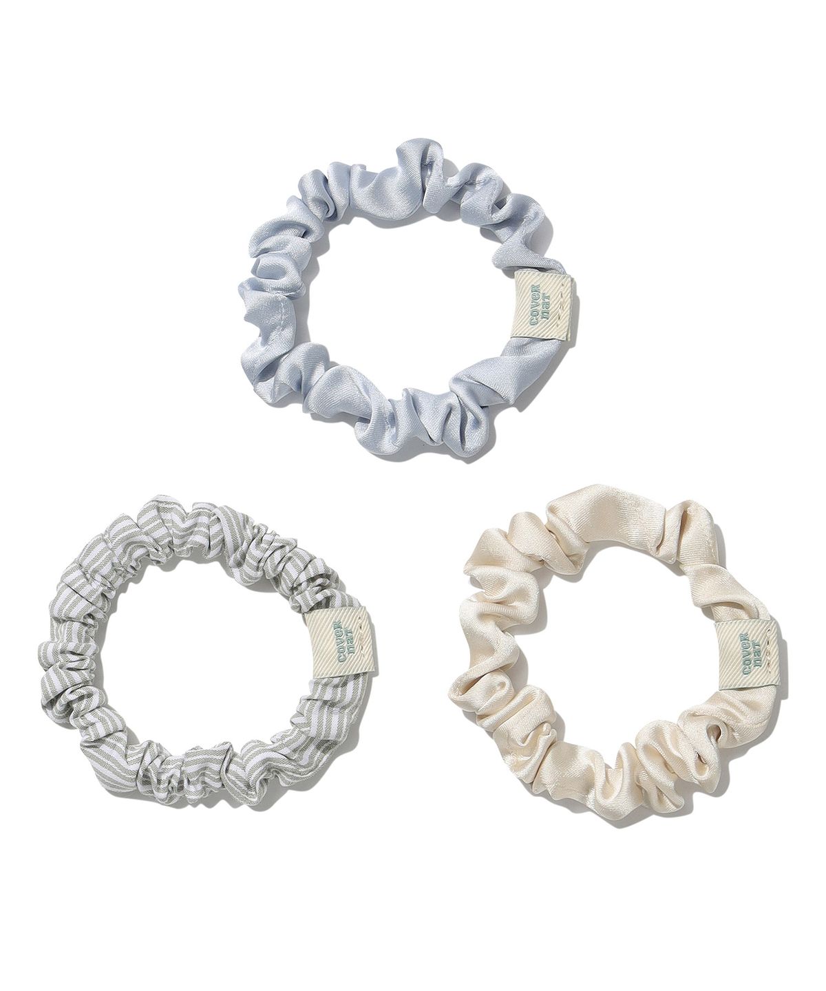 커버낫 우먼(COVERNAT WOMAN) 클로버하트 슬림 스크런치 3PACK Mint