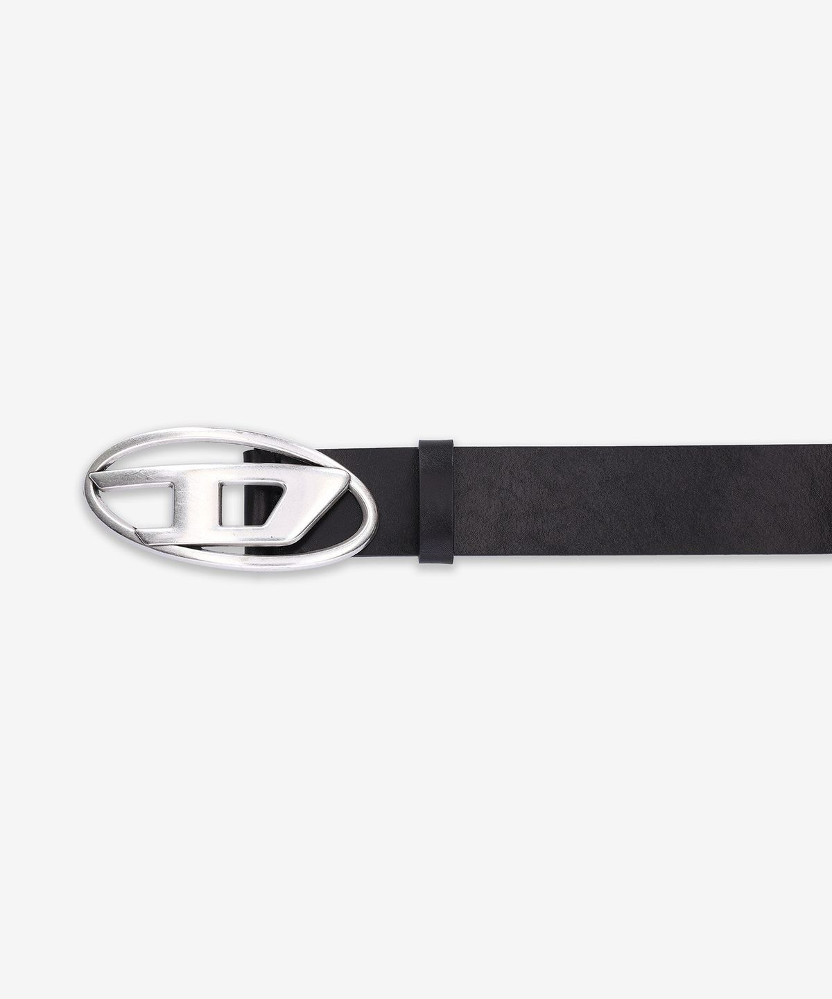 디젤(DIESEL) 오벌 D 로고 B 1DR 벨트 - 블랙 / X08516PR666T8013