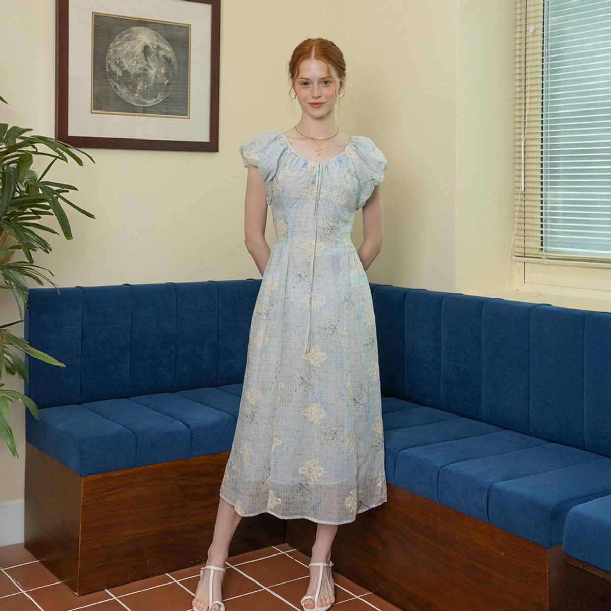 던드롭(DUNDROP) DD_Summer sky dress_BLUE
