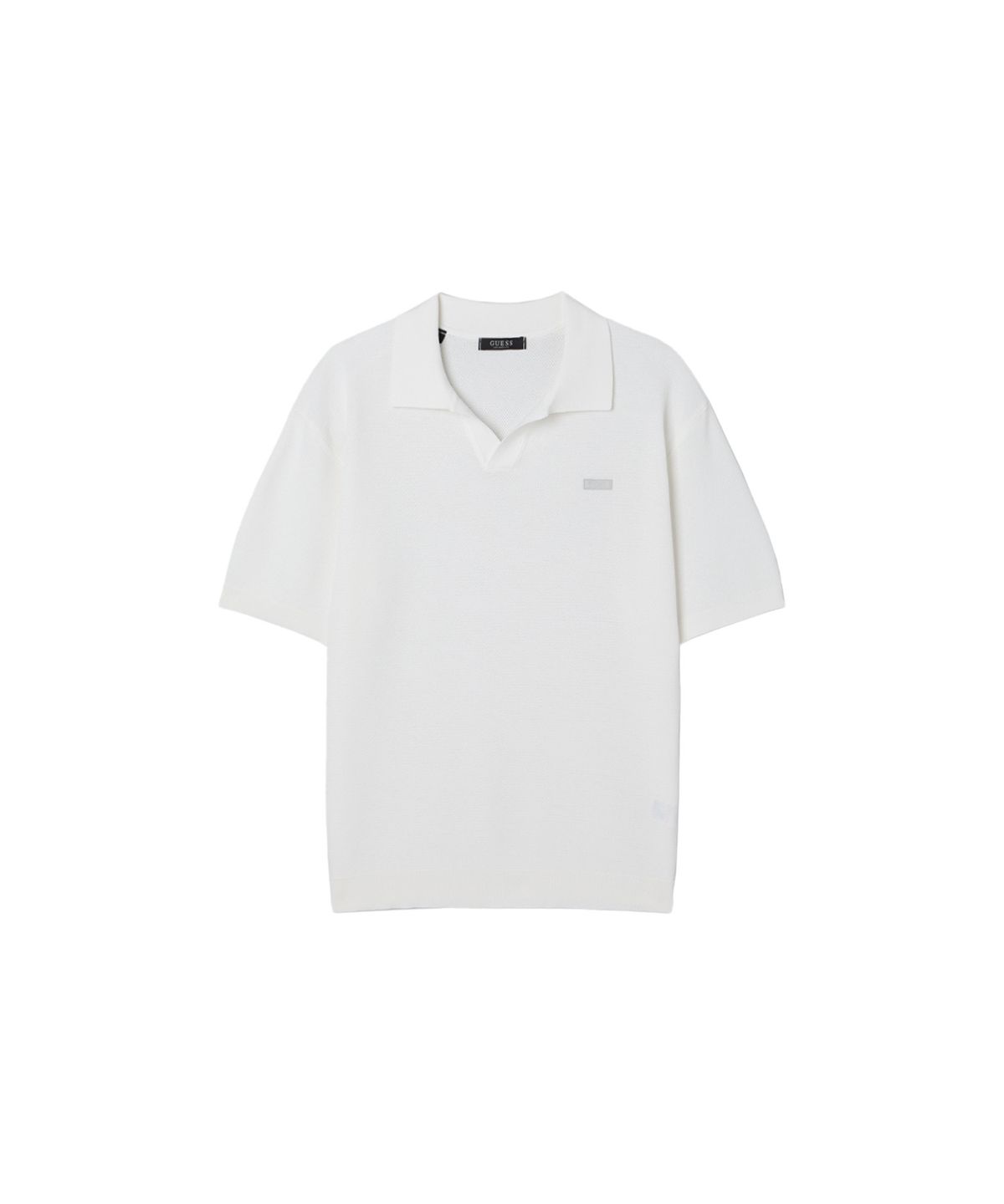 게스(GUESS) 4color 남성 오픈 카라 반팔 스웨터 NP2SE601