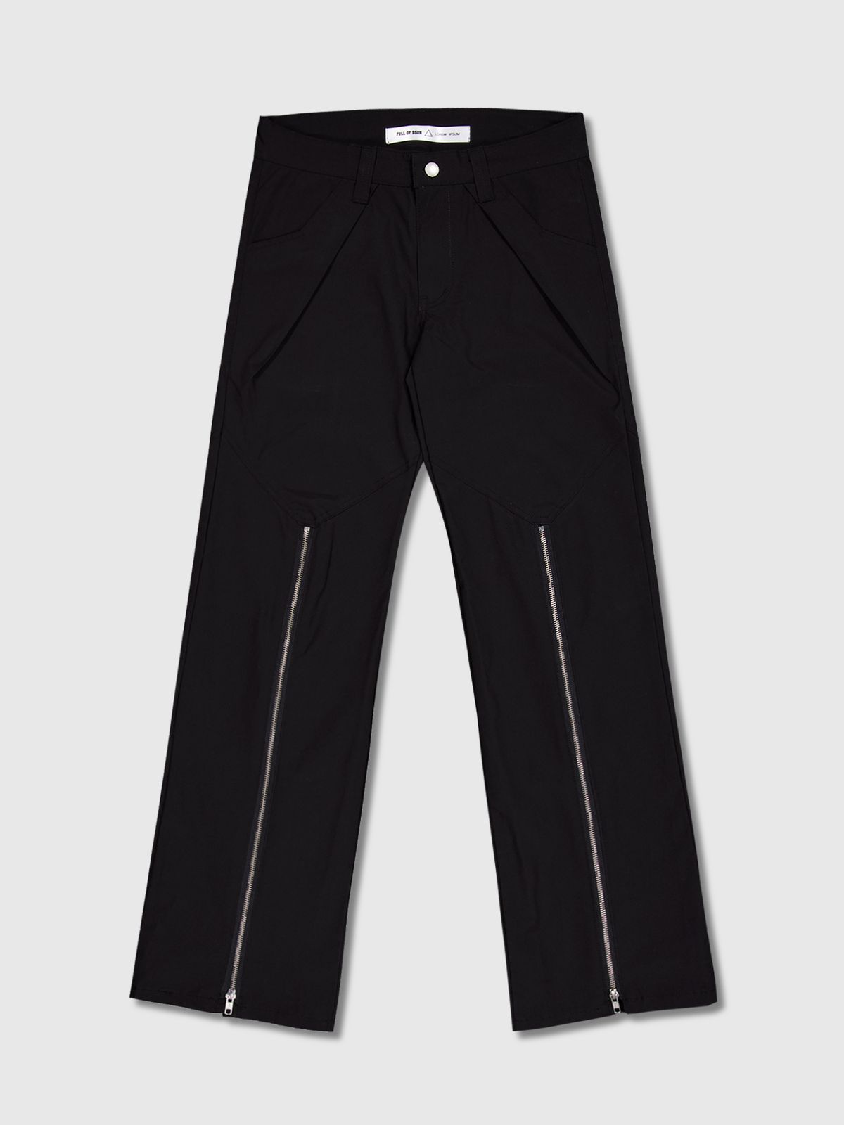 풀오브썬(FULL OF SSUN) 고스트 인더 쉘 지퍼 플리츠 팬츠 (블랙)
