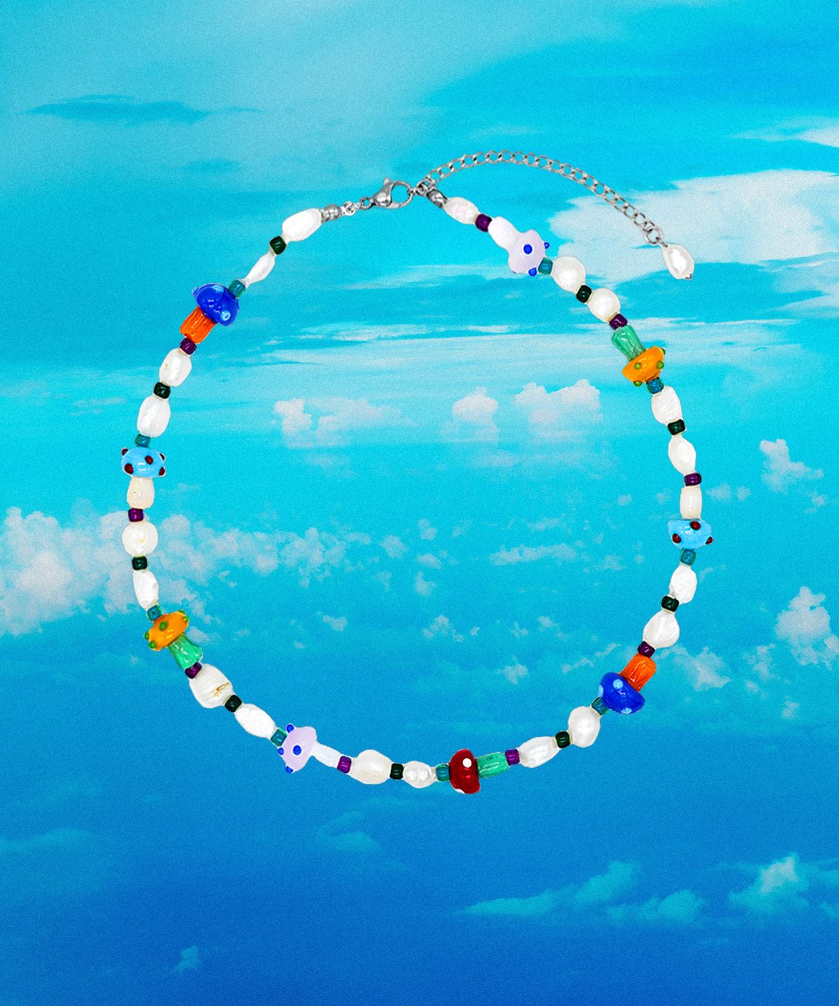 랜덤오프(RANDOMOFF) Toy mushroom Necklace