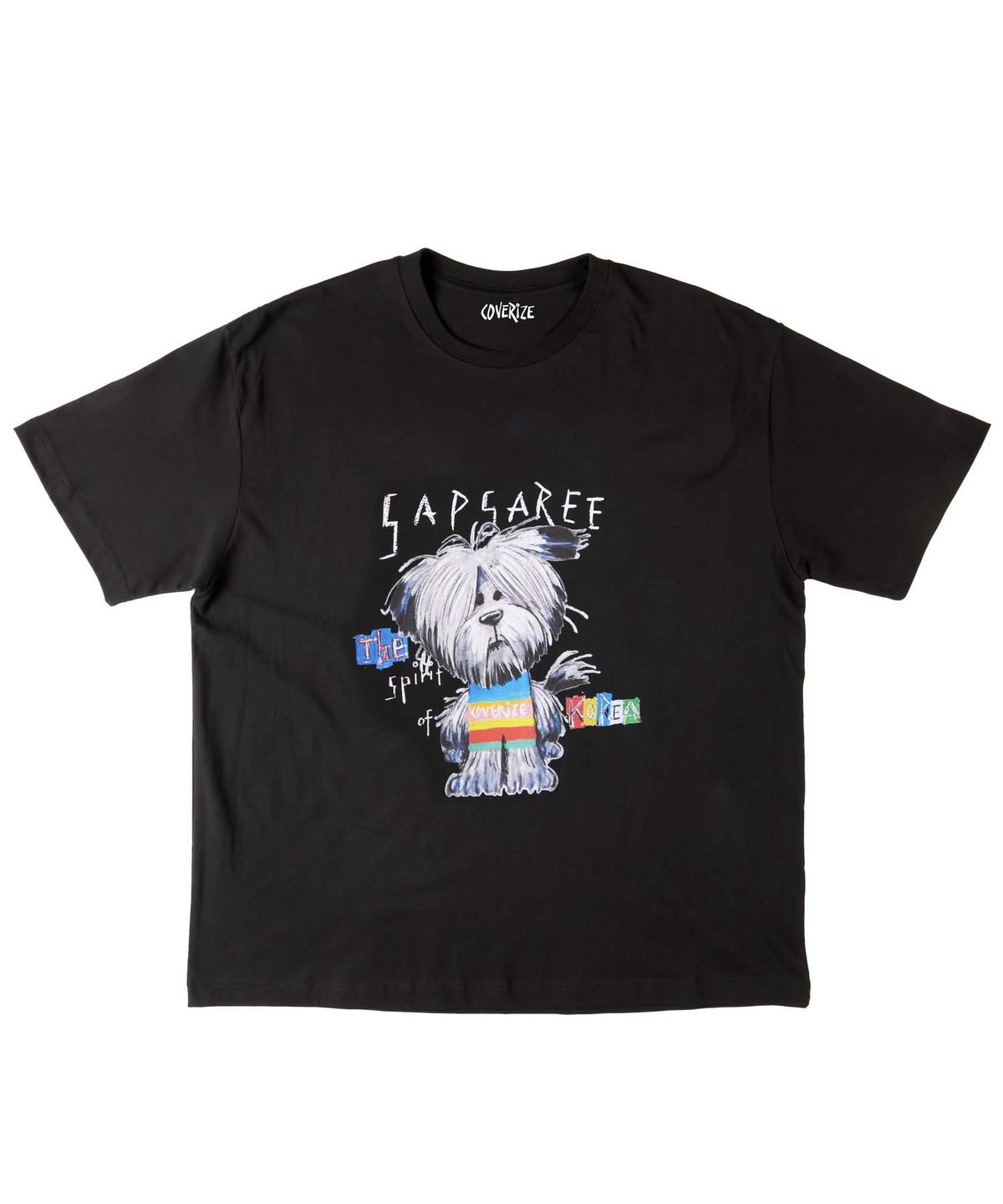 커버라이즈(COVERIZE) COLORFUL SAPSAREE TEE (WHITE)