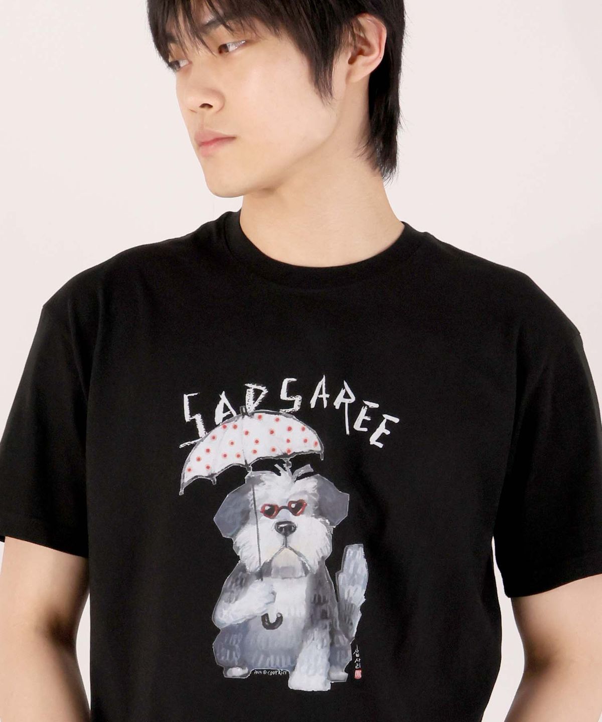 커버라이즈(COVERIZE) UMBRELLA  SAPSAREE TEE (BLACK)