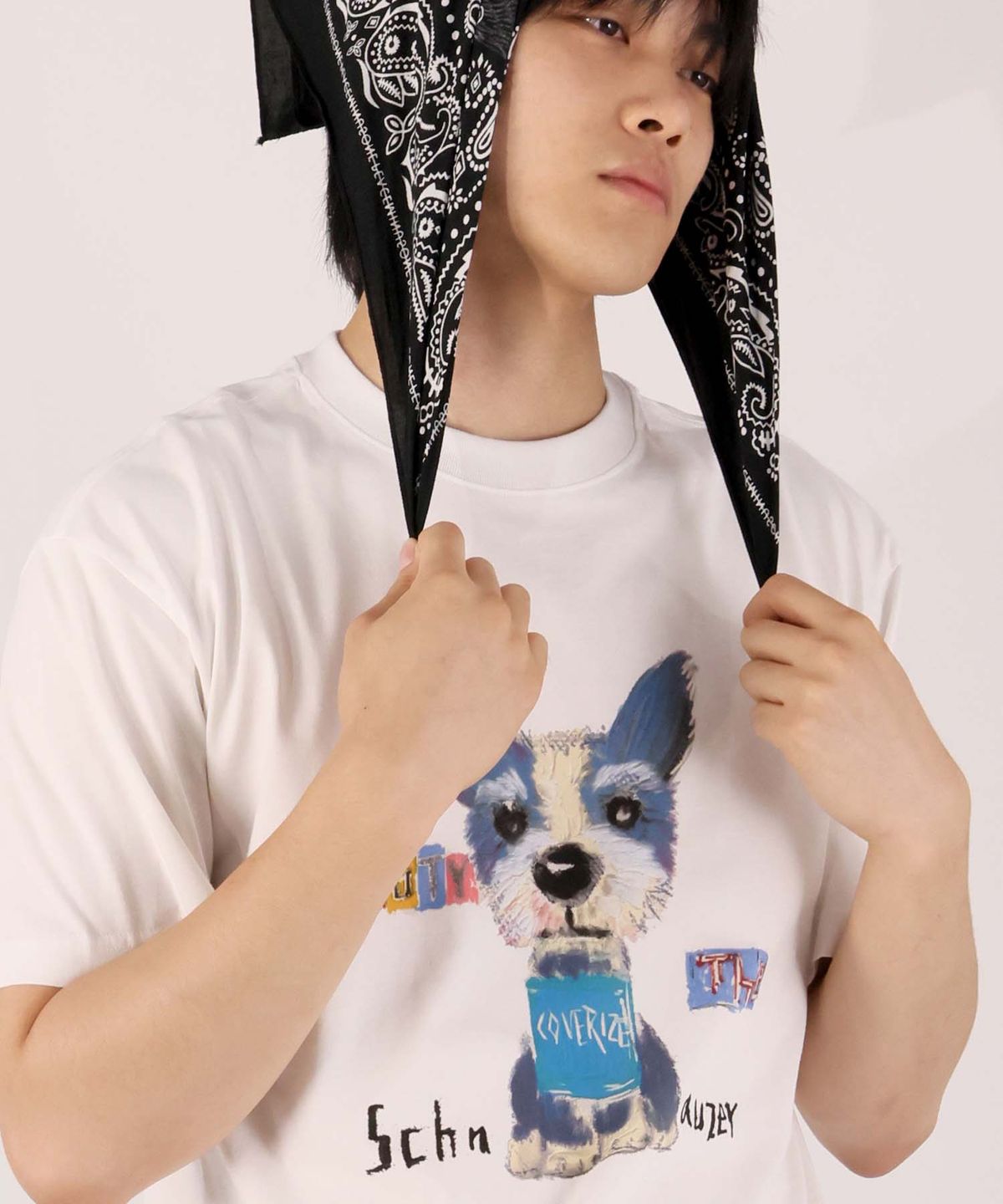 커버라이즈(COVERIZE) CUTY SCHNAUZER TEE (WHITE)