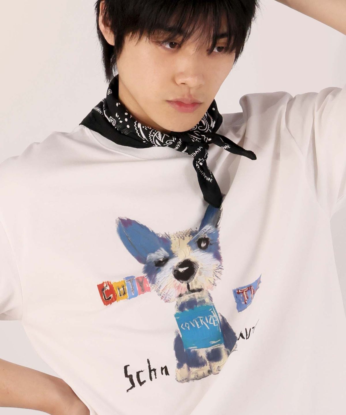 커버라이즈(COVERIZE) CUTY SCHNAUZER TEE (WHITE)