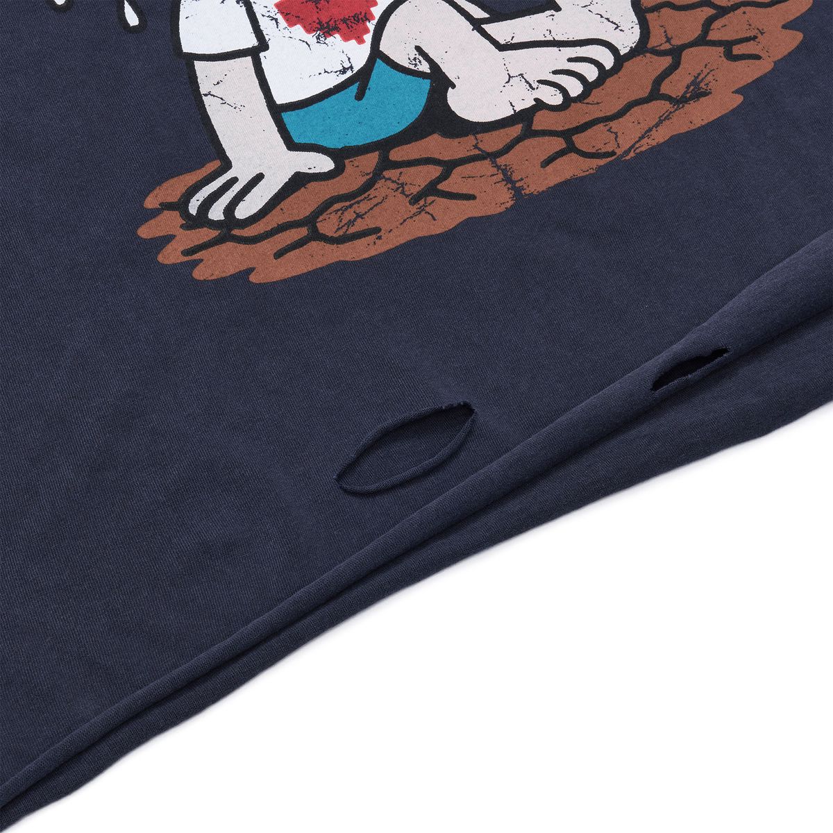 노쿨러스(NOSCOULEURS) I HATE SUMMER T-SHIRT NAVY