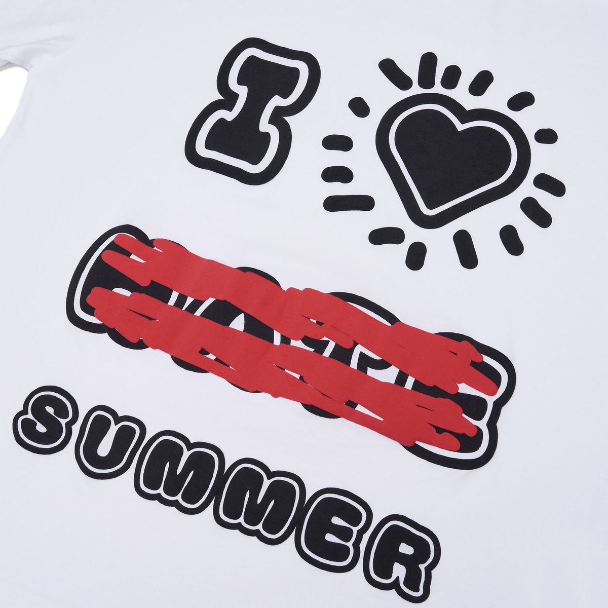 노쿨러스(NOSCOULEURS) I LOVE SUMMER T-SHIRT WHITE
