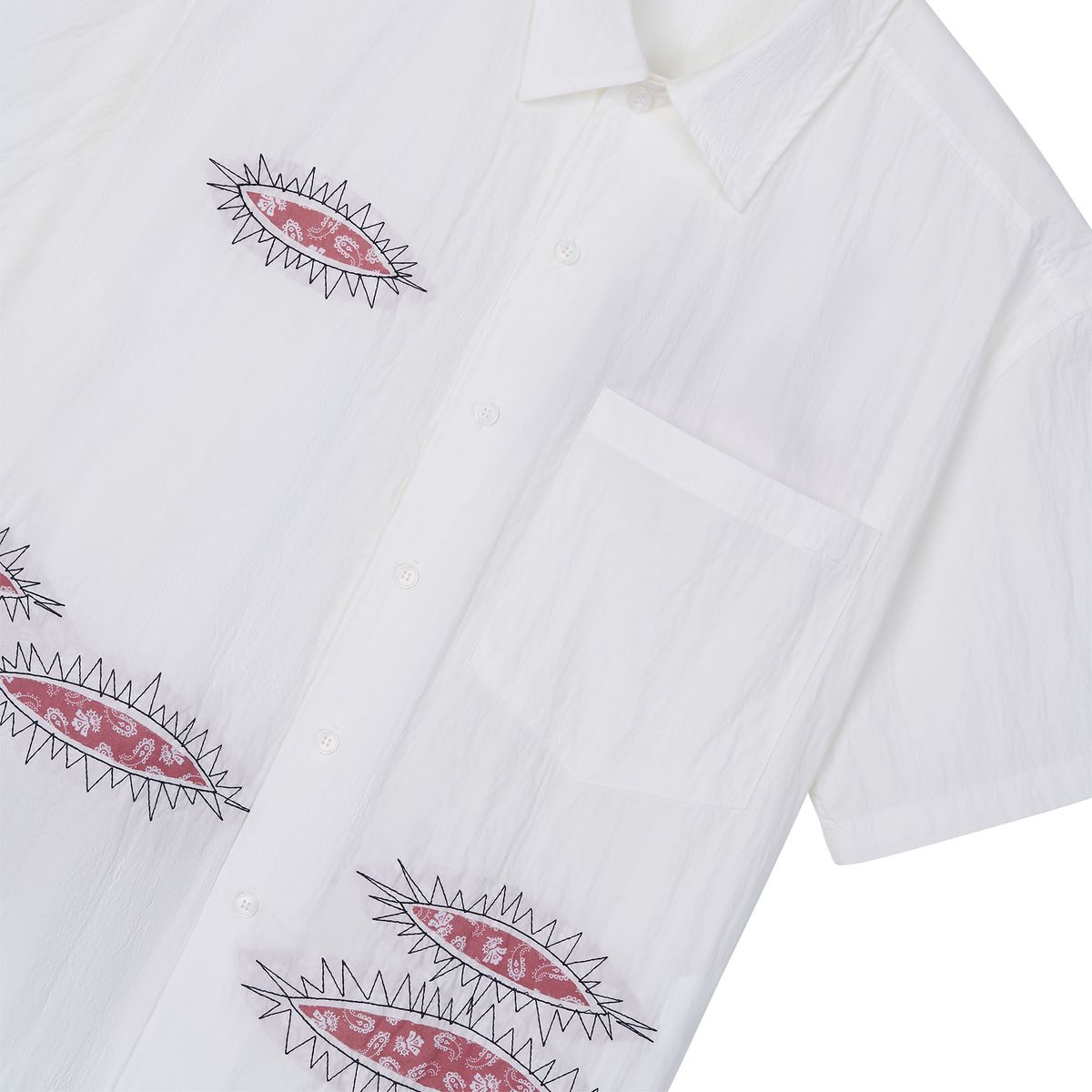 노쿨러스(NOSCOULEURS) TWIST SHORT SLEEVE SHIRTS WHITE