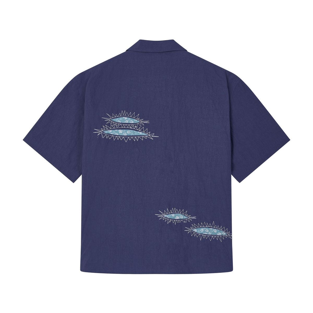 노쿨러스(NOSCOULEURS) TWIST SHORT SLEEVE SHIRTS NAVY