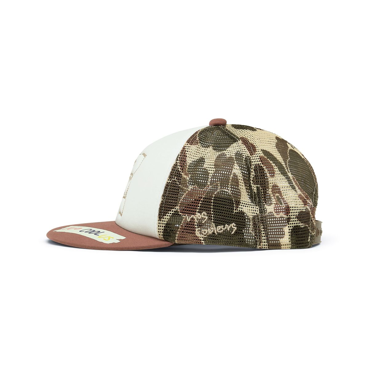 노쿨러스(NOSCOULEURS) FLOWER MESH CAP BROWN
