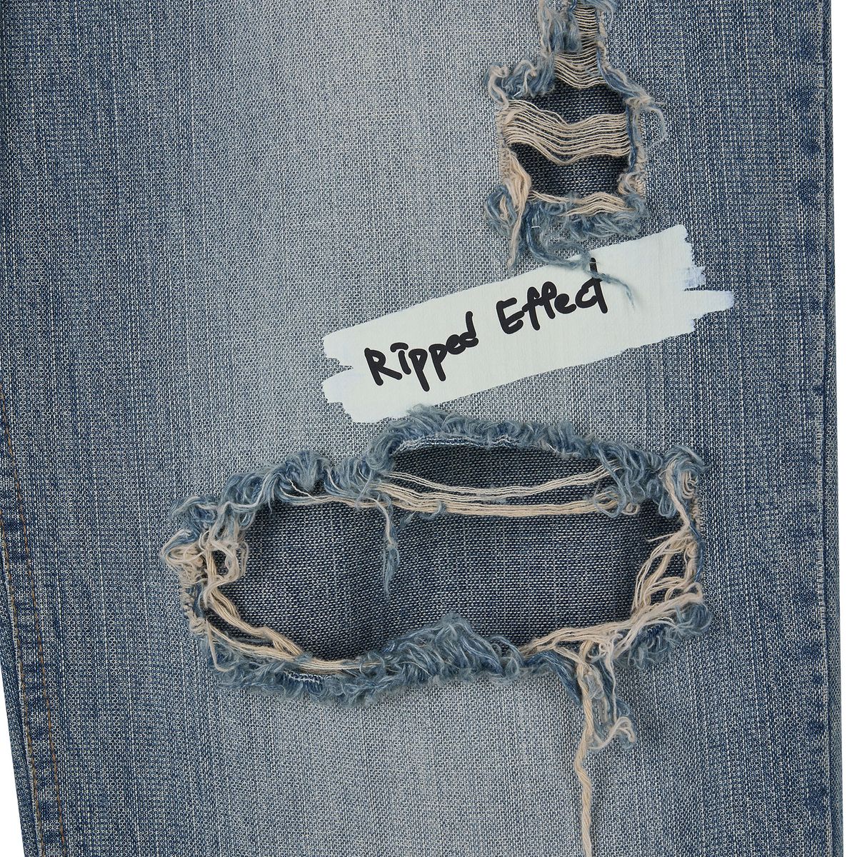 노쿨러스(NOSCOULEURS) TRACES DENIM PANTS LIGHT INDIGO