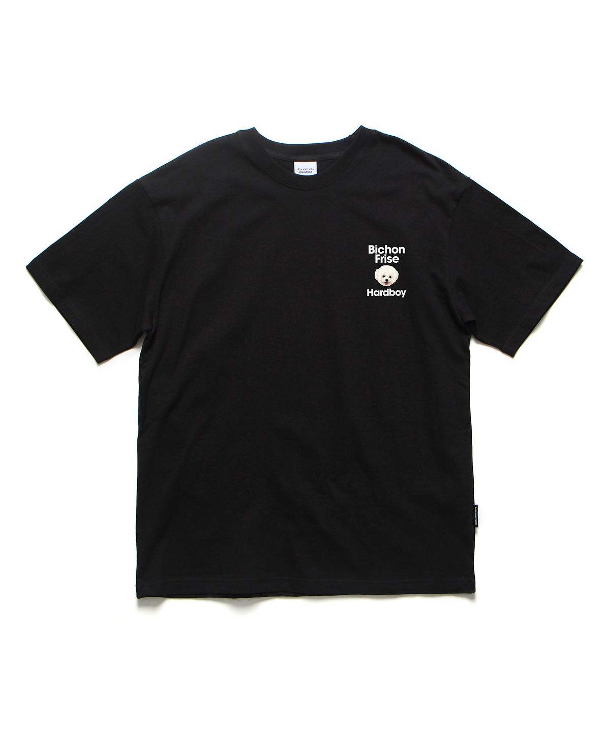 앱놀머씽(ABNORMALTHING) 비숑 미니 오버핏 티셔츠 화이트 (BISHON MINI T-SHIRT WHITE)