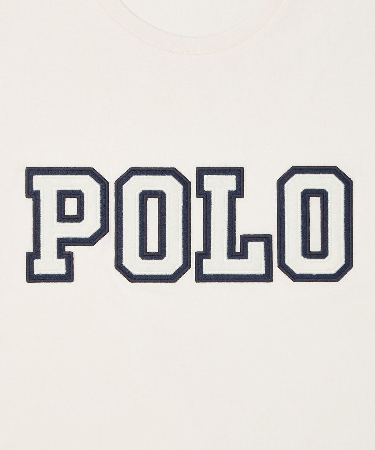 폴로 랄프 로렌(POLO RALPH LAUREN) 클래식핏 로고 저지 티셔츠-화이트