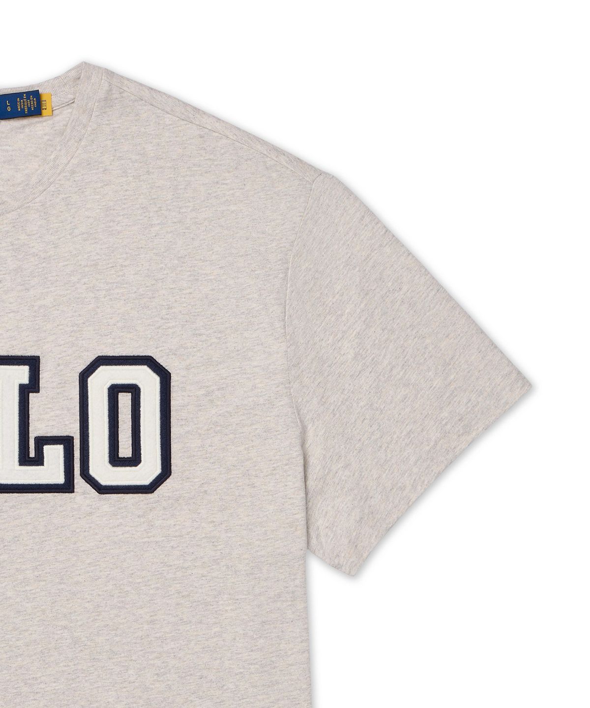 폴로 랄프 로렌(POLO RALPH LAUREN) 클래식핏 로고 저지 티셔츠-그레이