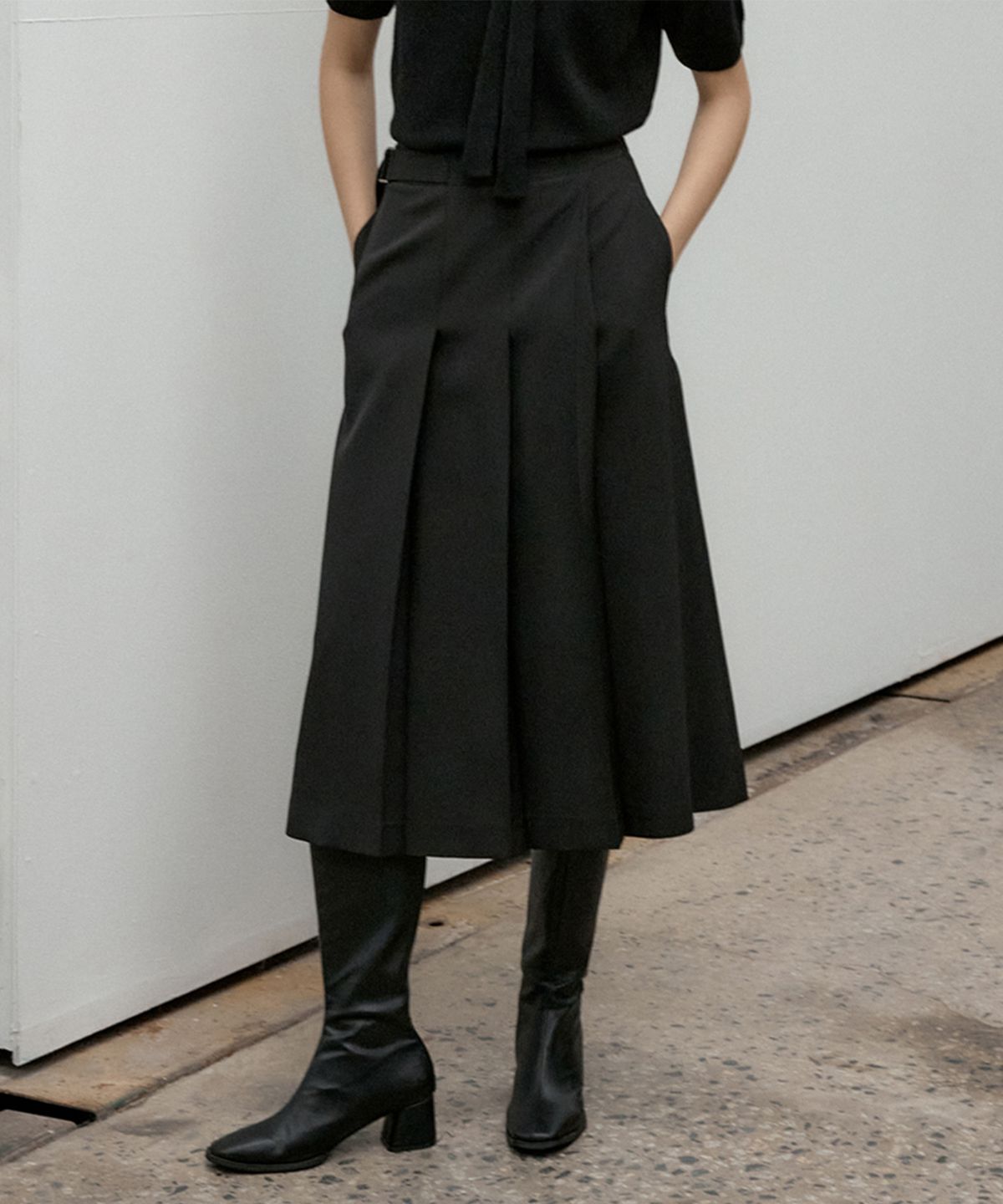 오떼뜨(OCTETTE) SOFT PLEATS SK_2COLOR