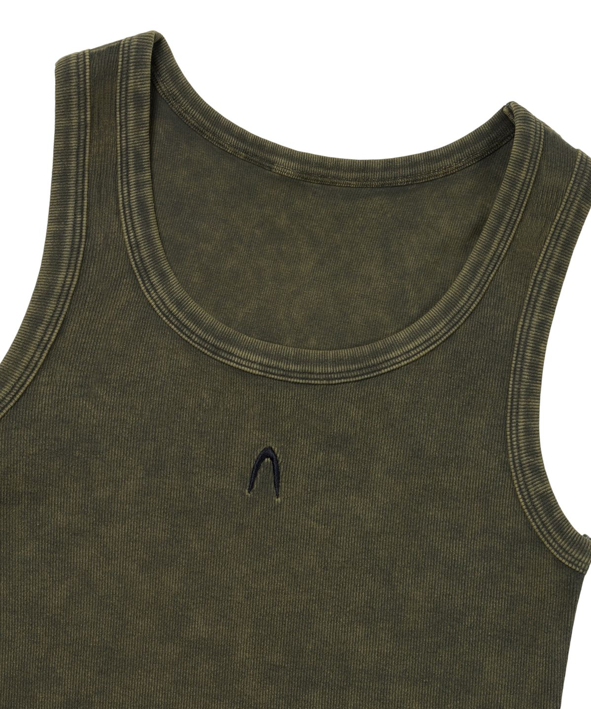 아캄(AAKAM) Vintage Washed Logo Sleeveless (Khaki)