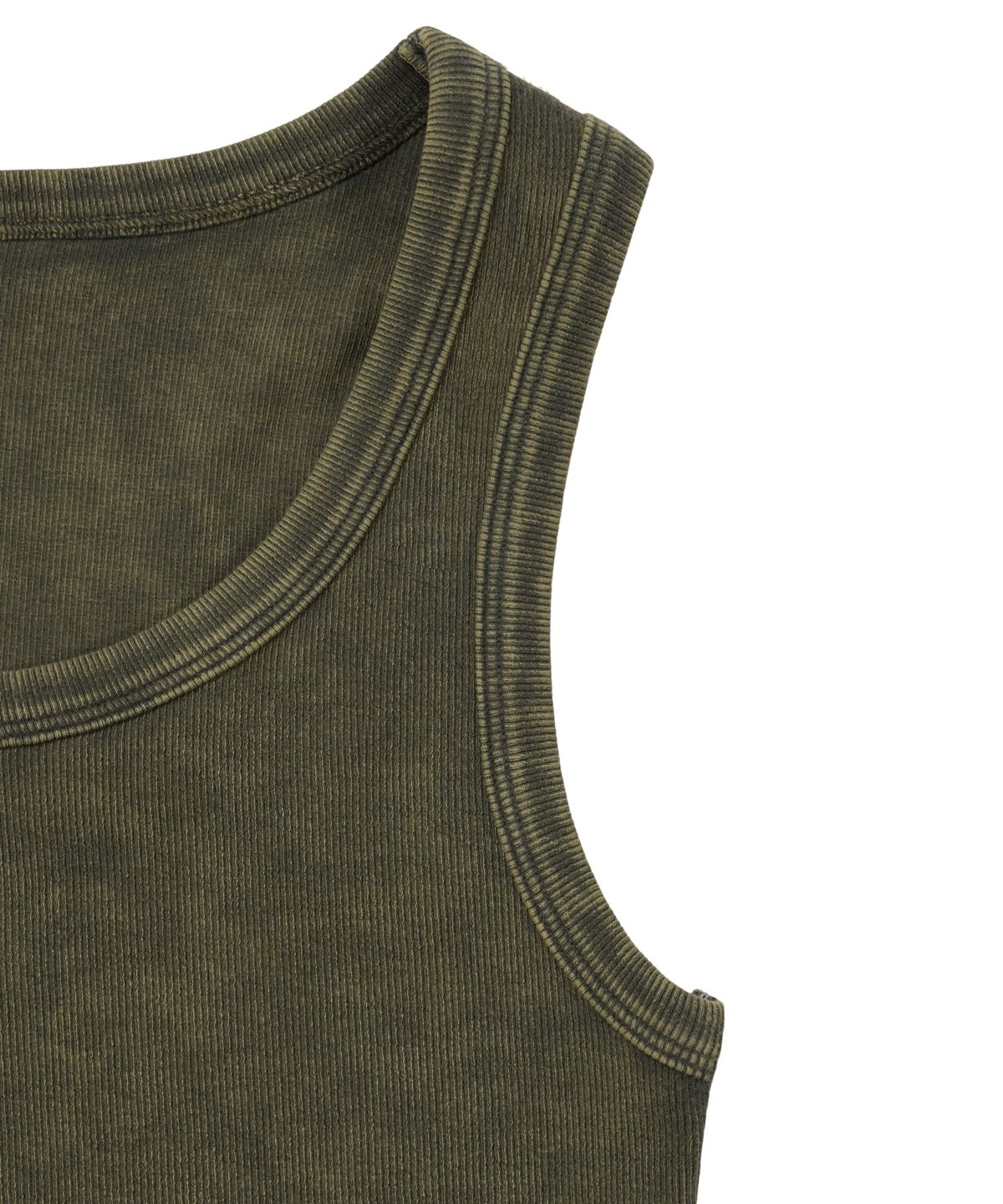 아캄(AAKAM) Vintage Washed Logo Sleeveless (Khaki)