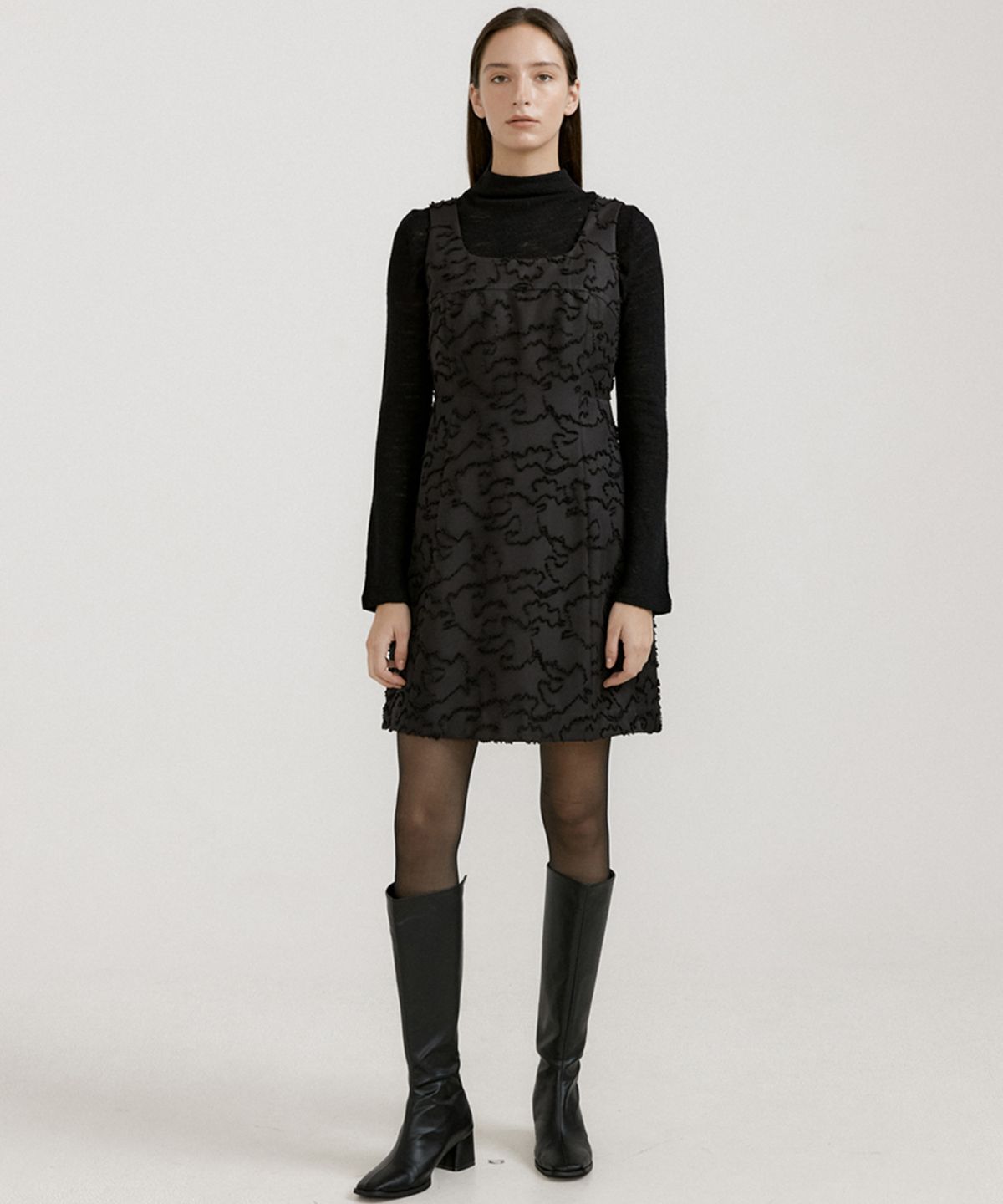 오떼뜨(OCTETTE) JENIA JACQUARD SLEEVELESS OPS_2COLOR