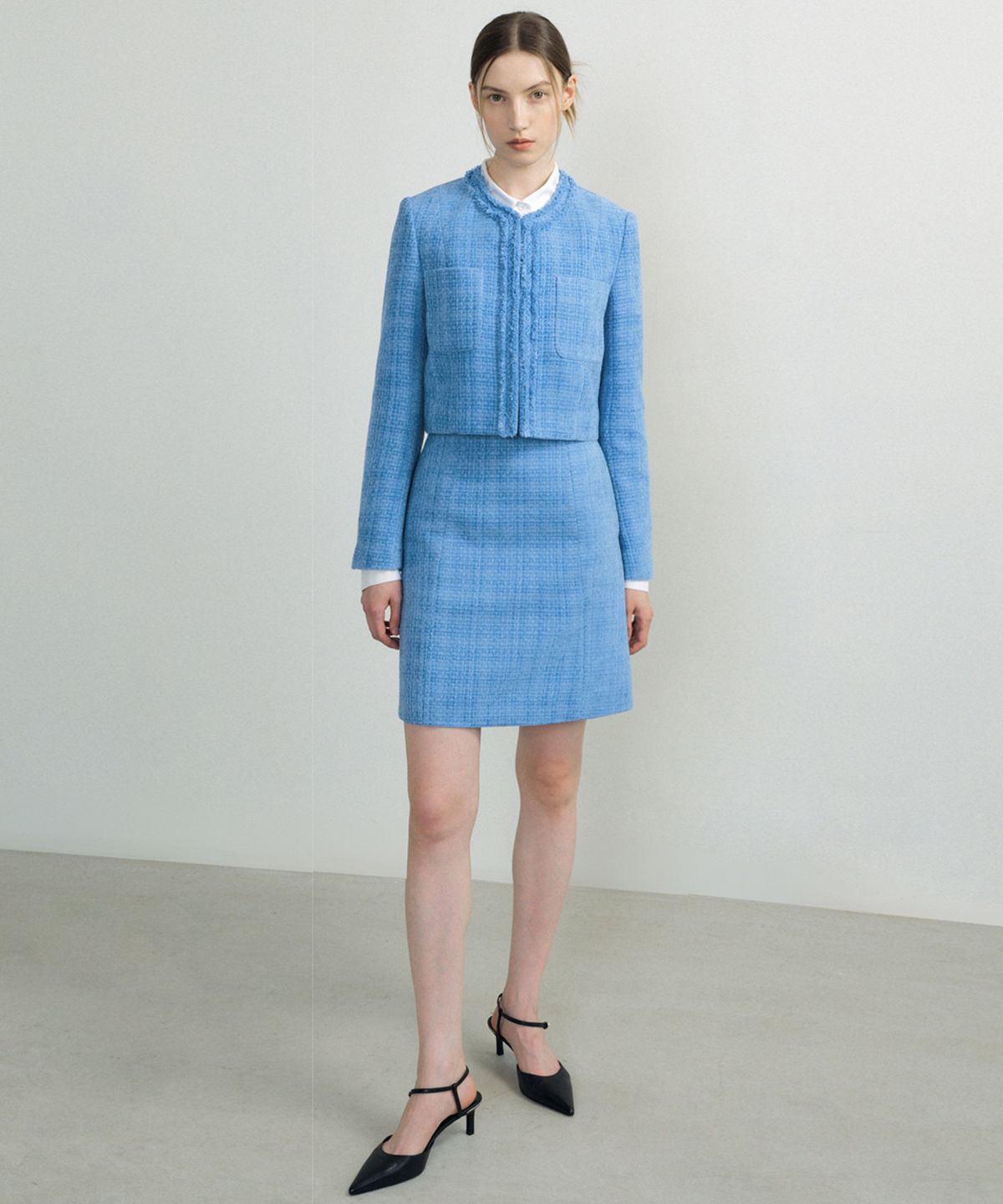 오떼뜨(OCTETTE) VELVET TWEED MINI OPS_2COLOR