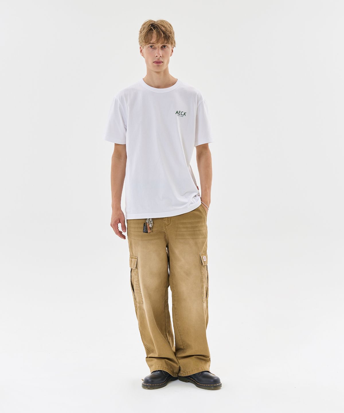 에이카화이트(AECA) AECA SIGNATURE TEE-NAVY