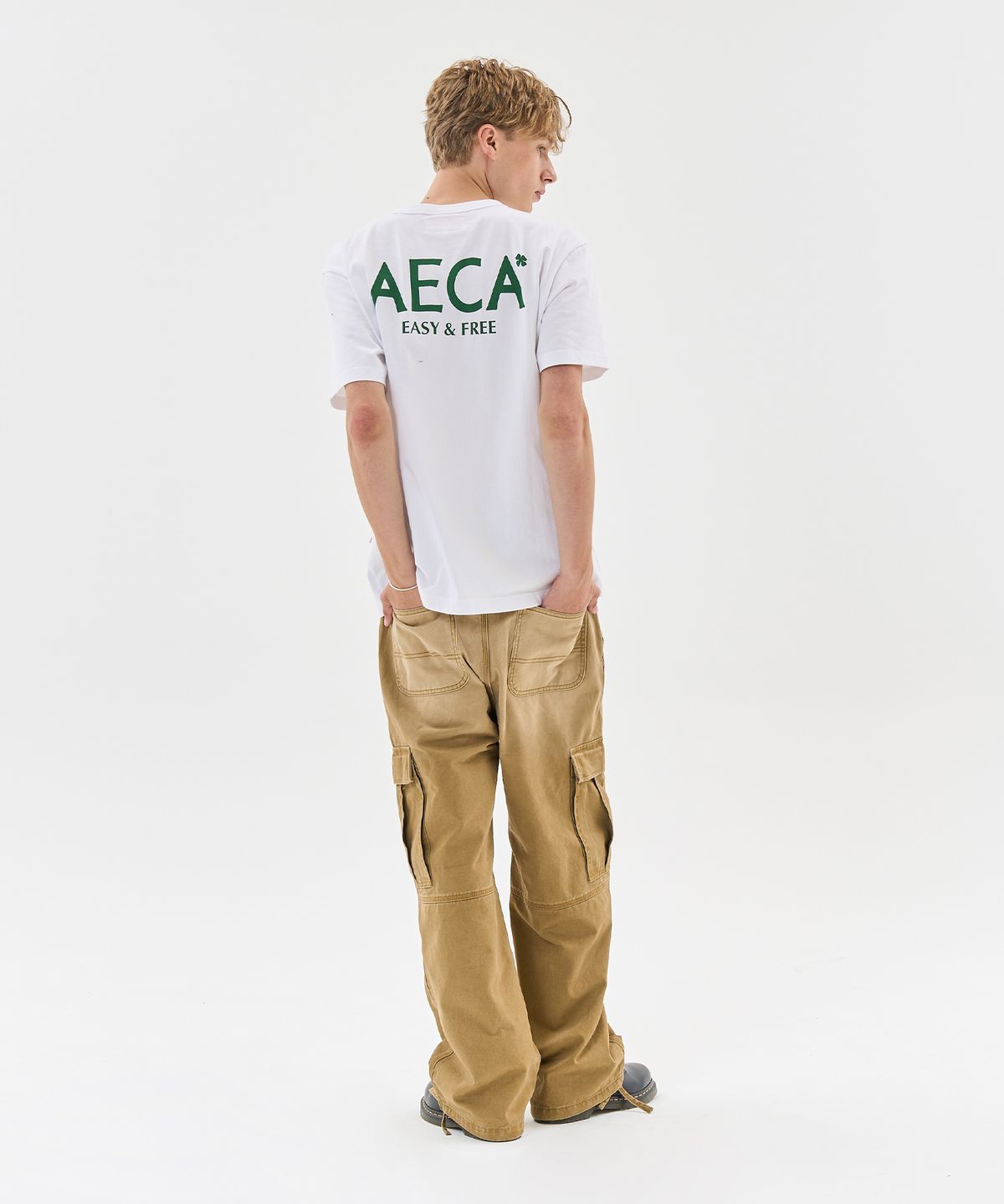 에이카화이트(AECA) AECA SIGNATURE TEE-NAVY