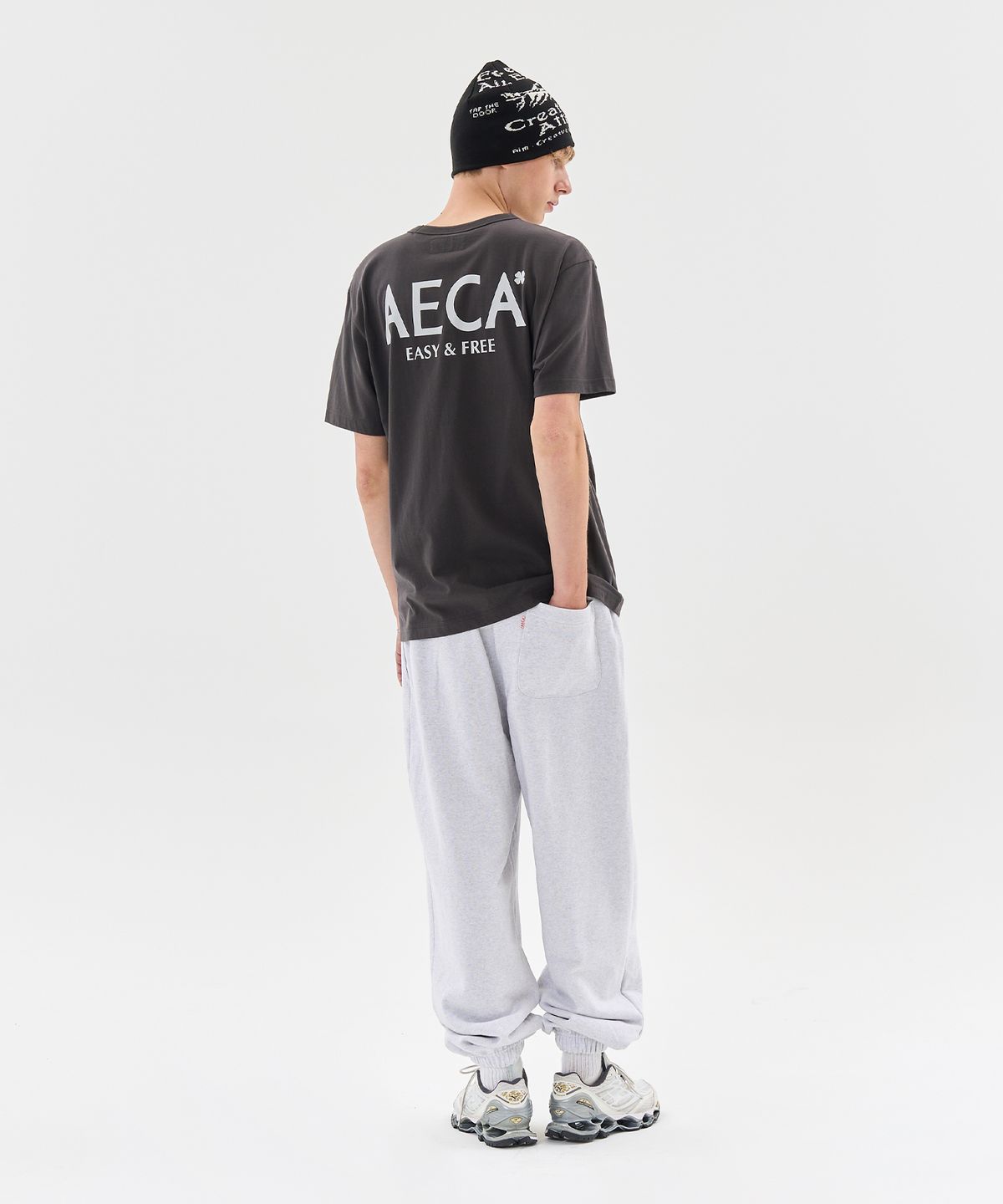 에이카화이트(AECA) AECA SIGNATURE TEE-LIGHT GREY