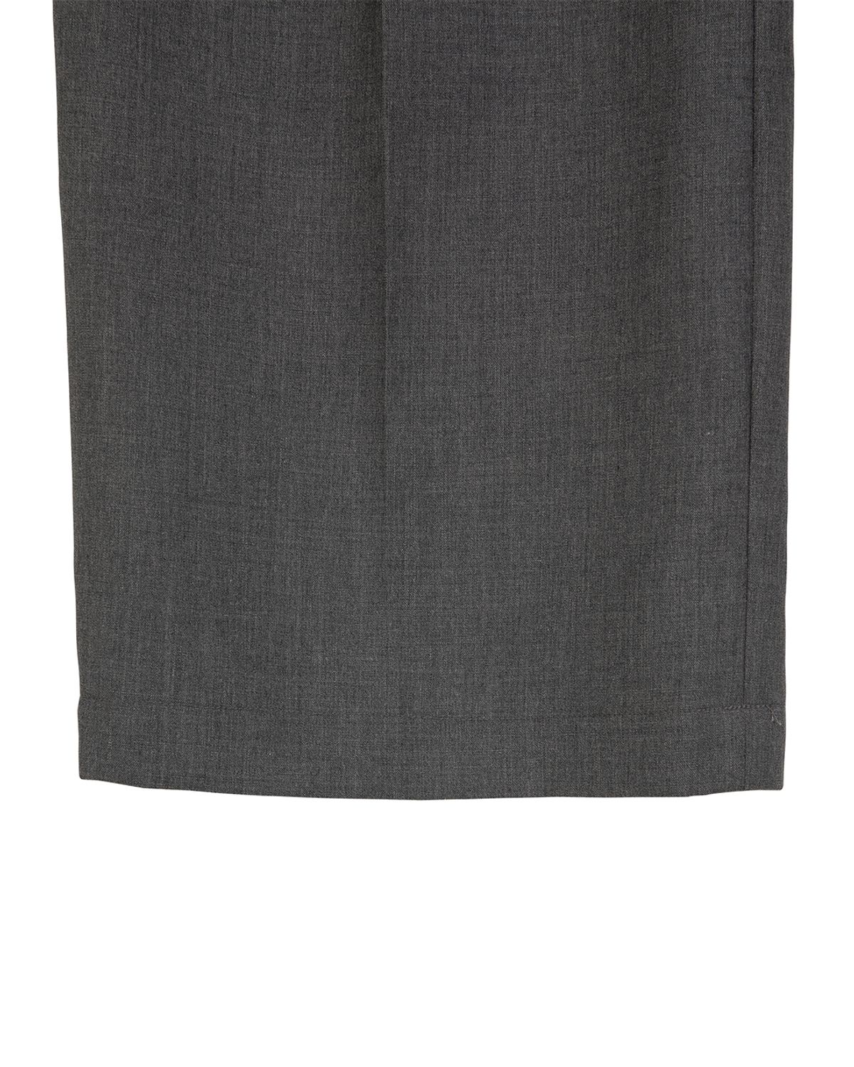 신키아(SYNQIA) 울 블렌드 버클 디테일 트라우저 스틸 그레이