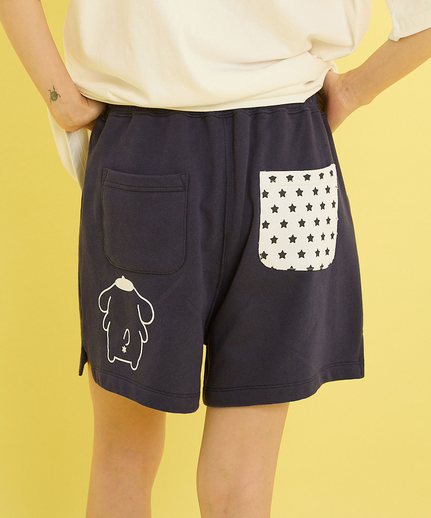 ★Wai Kei★ Pochaco Banding Shorts Black YKBE05PT01-2 MUSINSA | WAI KEI Pompompurin banding shorts navy