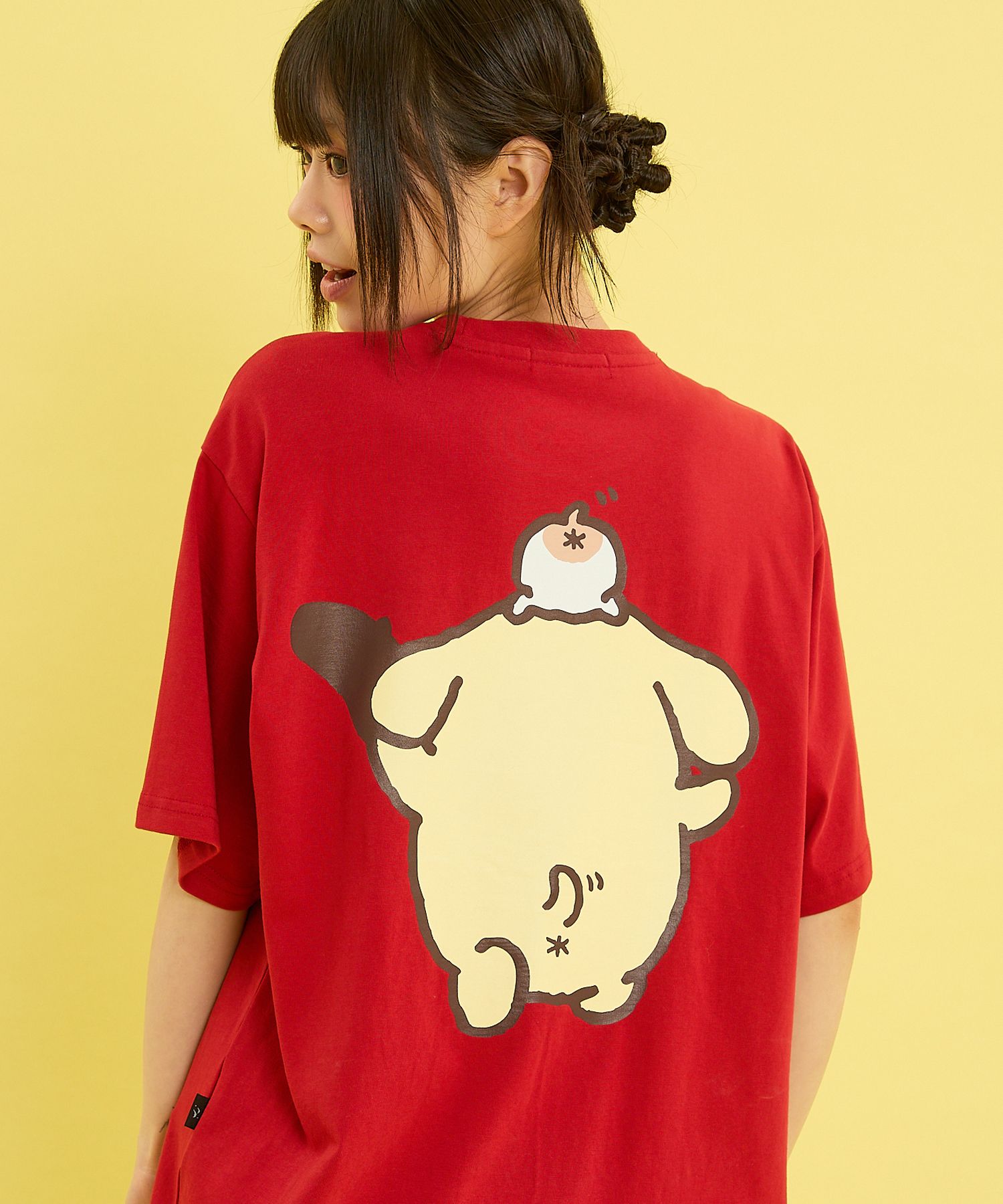 ★WAIKEI★ Bubble Pompompurin Graphic Short Sleeve T-shirt B MUSINSA | WAI KEI Pompompurin big graphic short sleeve t