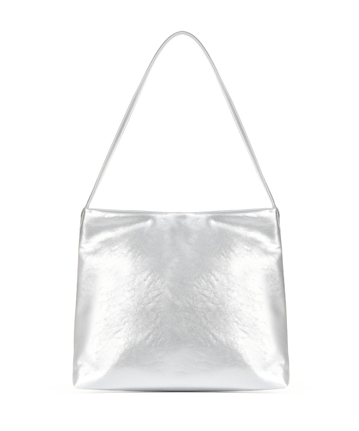 닉앤니콜(NICK&NICOLE) ESSENTIAL LEATHER SQUARE BAG_SILVER