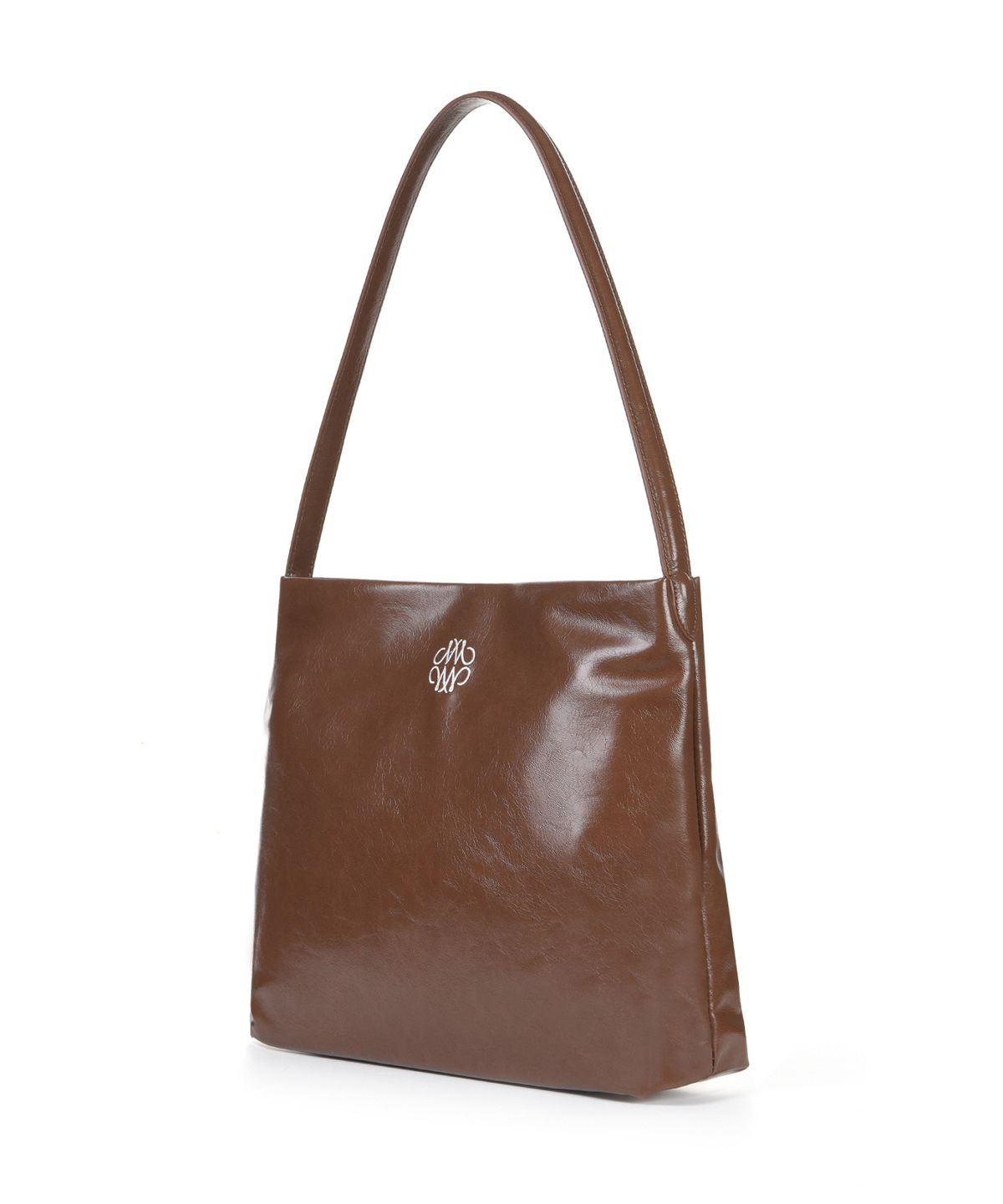 닉앤니콜(NICK&NICOLE) ESSENTIAL LEATHER SQUARE BAG_BROWN