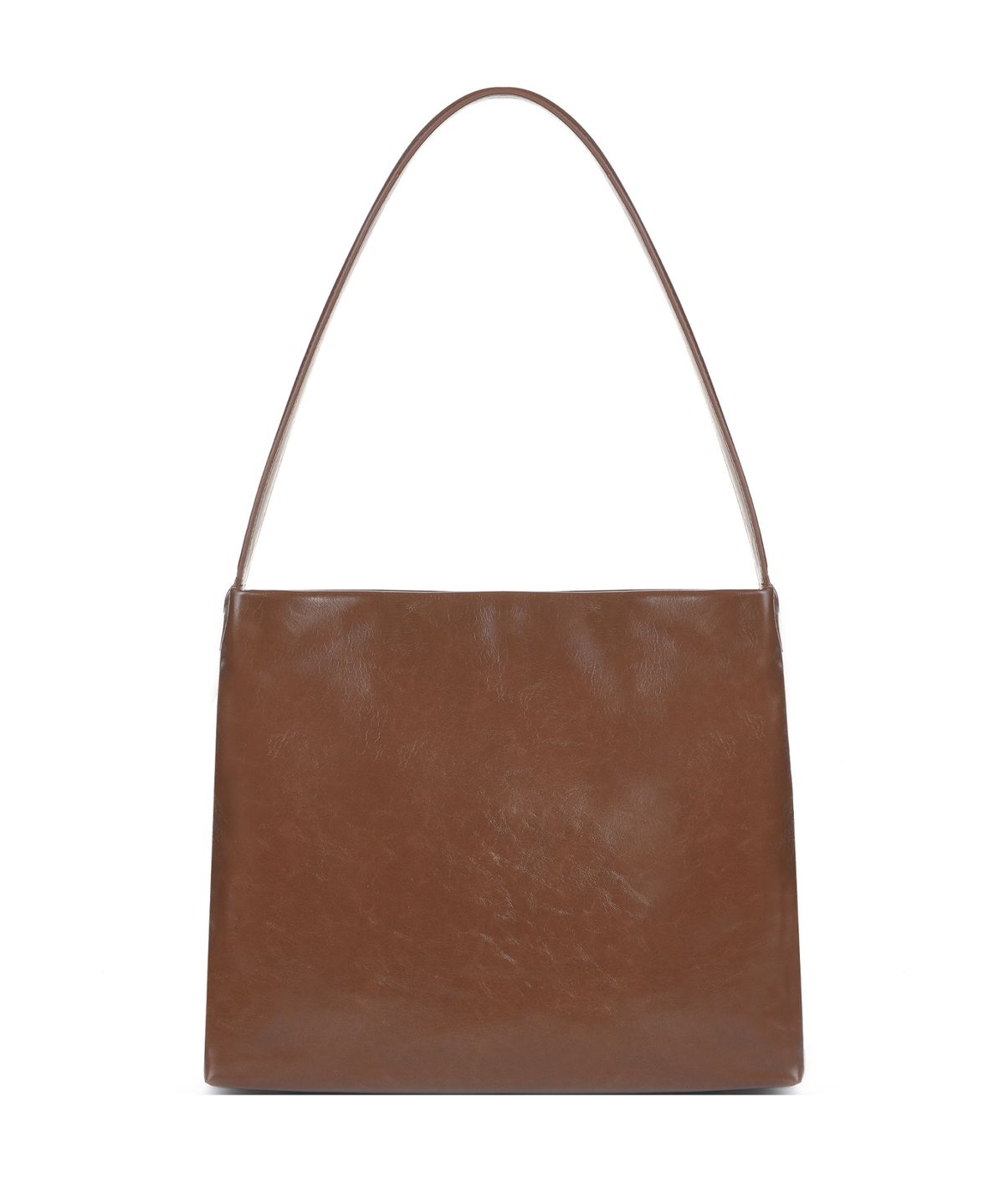 닉앤니콜(NICK&NICOLE) ESSENTIAL LEATHER SQUARE BAG_BROWN