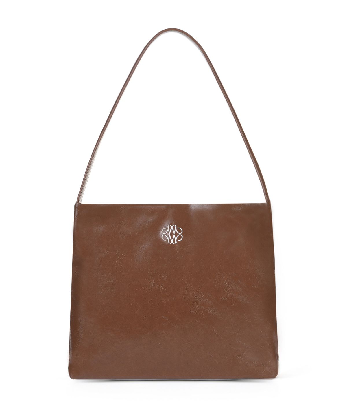 닉앤니콜(NICK&NICOLE) ESSENTIAL LEATHER SQUARE BAG_BROWN