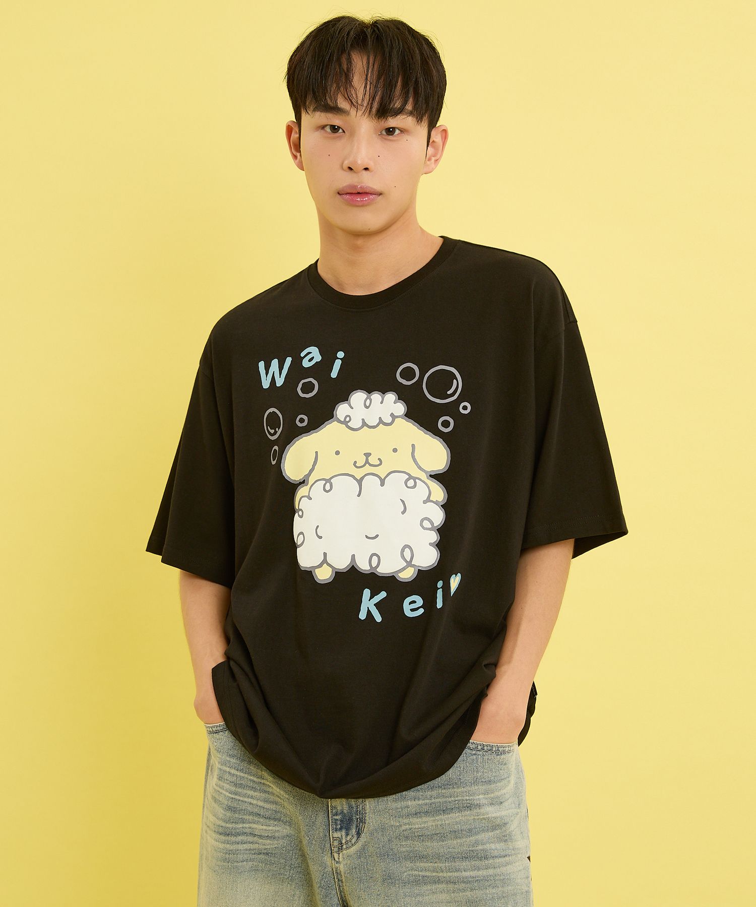 Wai Kei☆POMPOMPURIN Big Graphic Half Sleeve T-shirt MUSINSA | WAI KEI Bubble Pompompurin Graphic Short Sleeve T