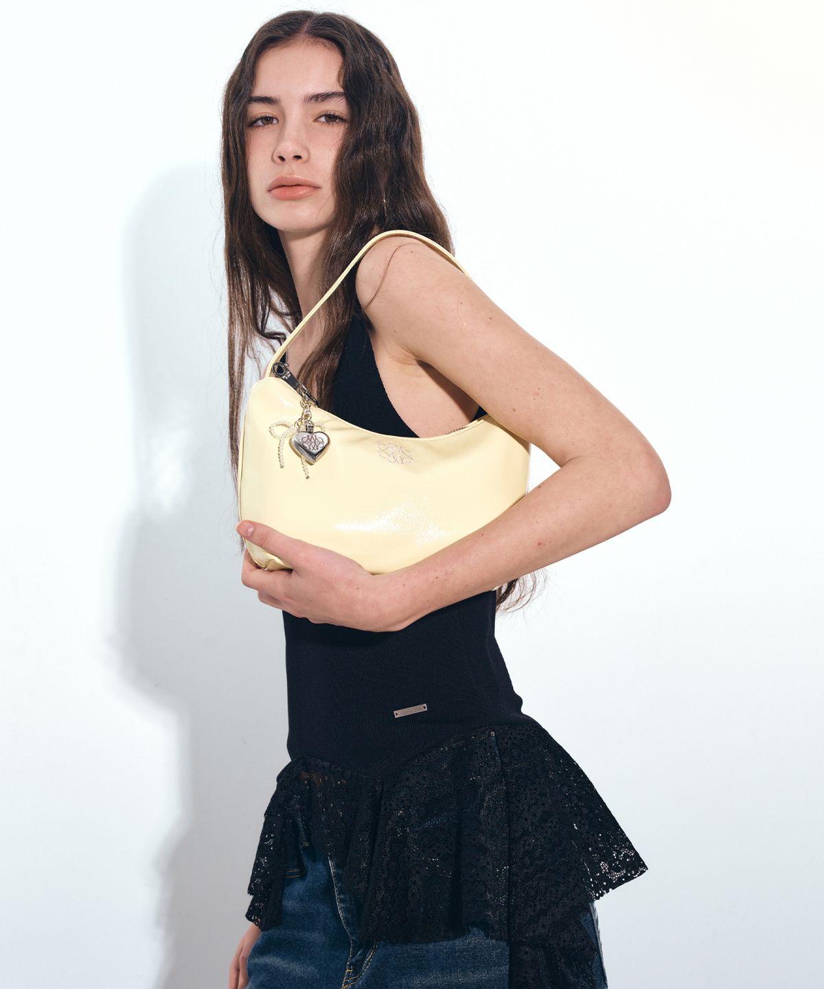 닉앤니콜(NICK&NICOLE) NICOLE MINI HOBO BAG_BUTTER YELLOW