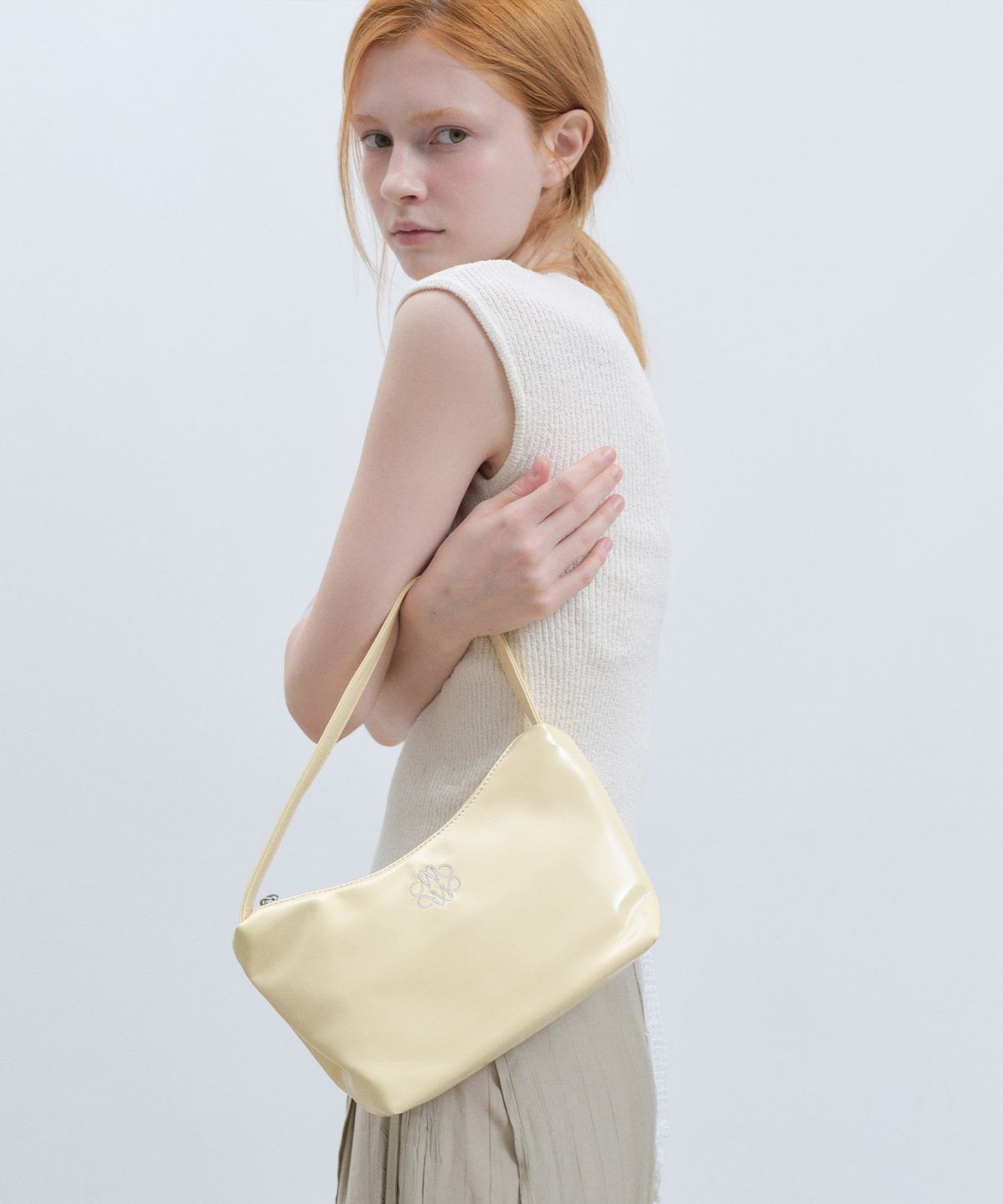 닉앤니콜(NICK&NICOLE) NICOLE MINI HOBO BAG_BUTTER YELLOW