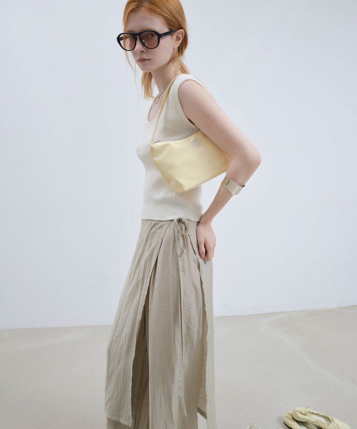 닉앤니콜(NICK&NICOLE) NICOLE MINI HOBO BAG_BUTTER YELLOW
