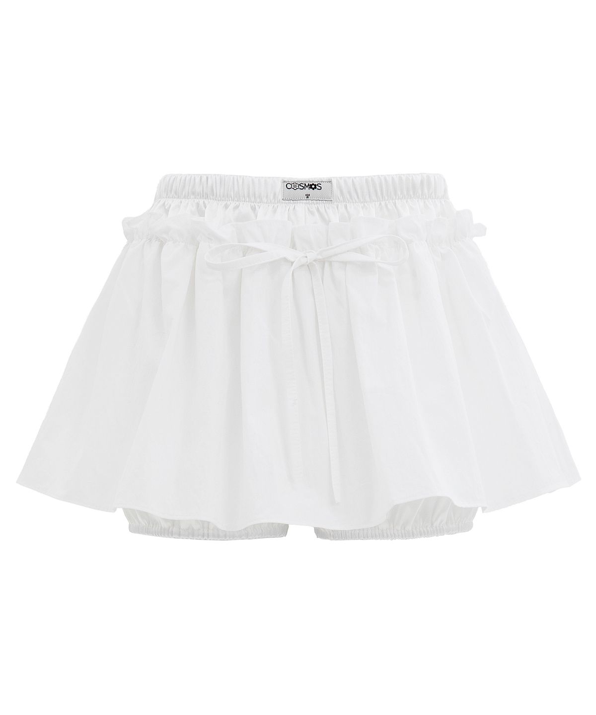 플라즈마스페어(PLASMA SPHERE) 돌 셔링 레이어드 플레어 숏바지 스커트_블랙