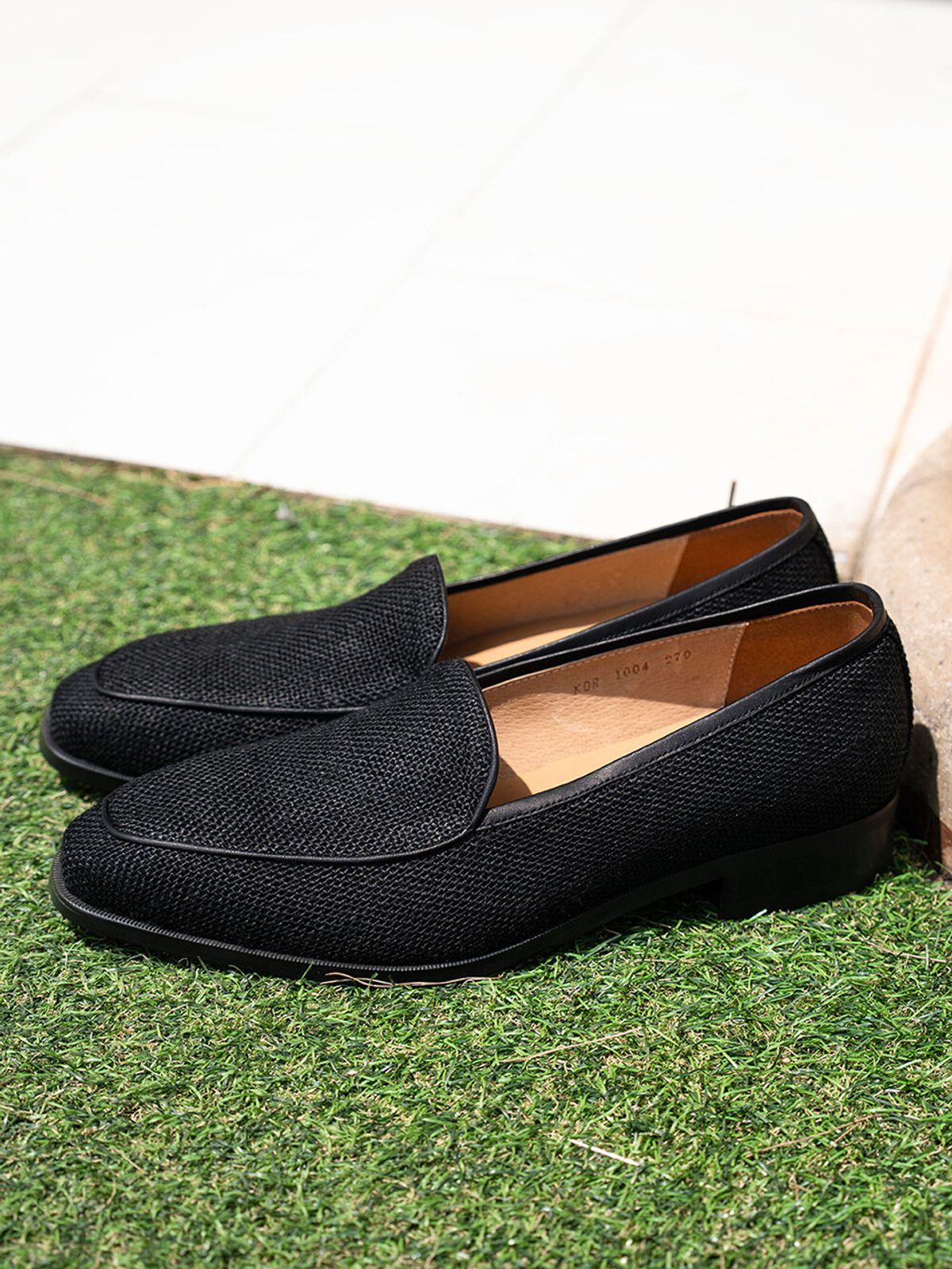 올클래식(ALLCLASSIC) ALC1004 어도어 로퍼_black linen