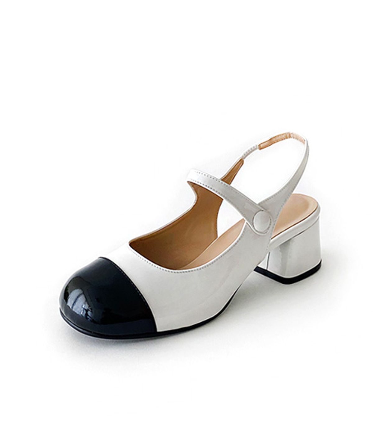 오드리(ODR) 아멜리아 슬링백_white 5cm ODR220114